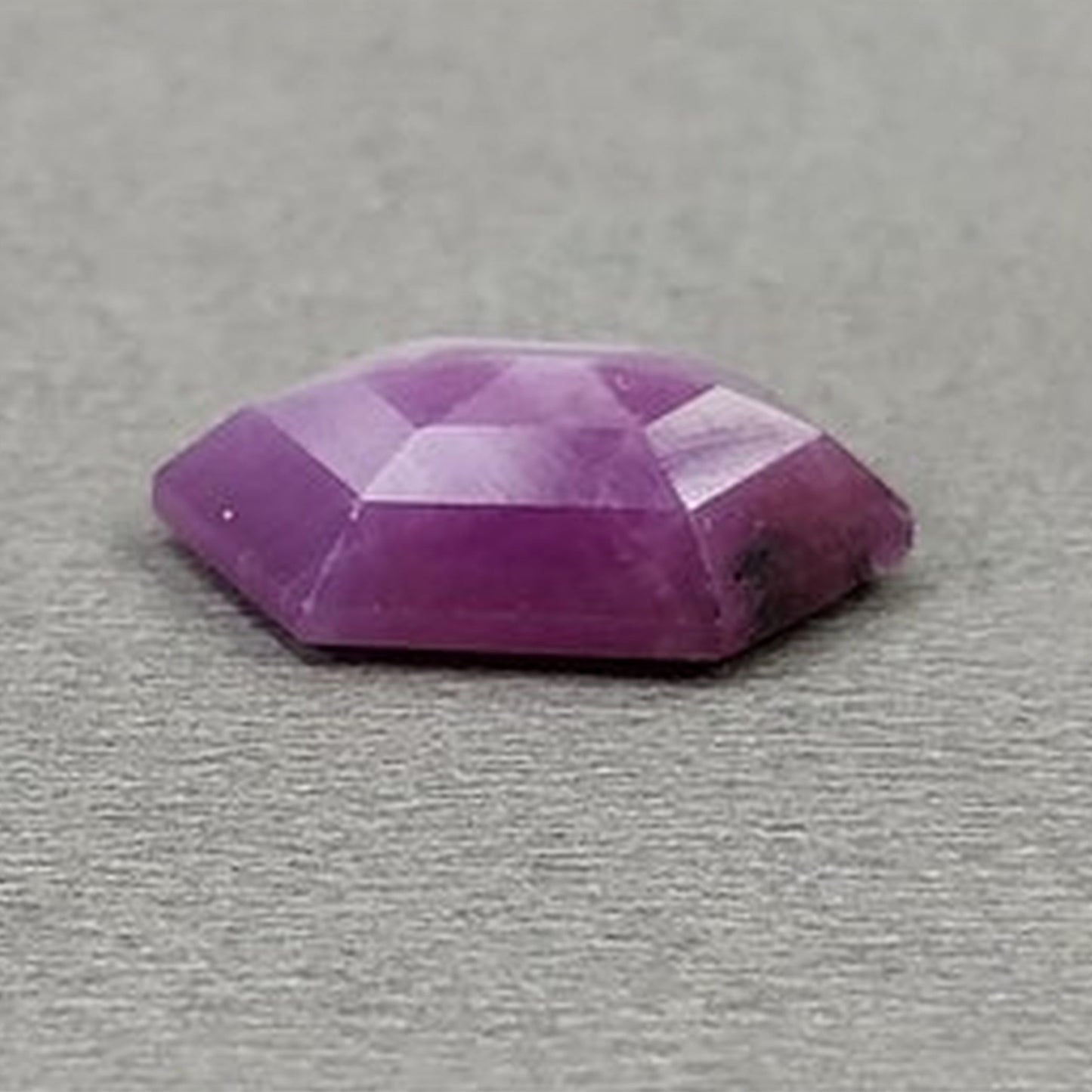 10.40cts Raspberry Ruby Gemstone Natural Untreated Faceted Cut Hexagon Shape