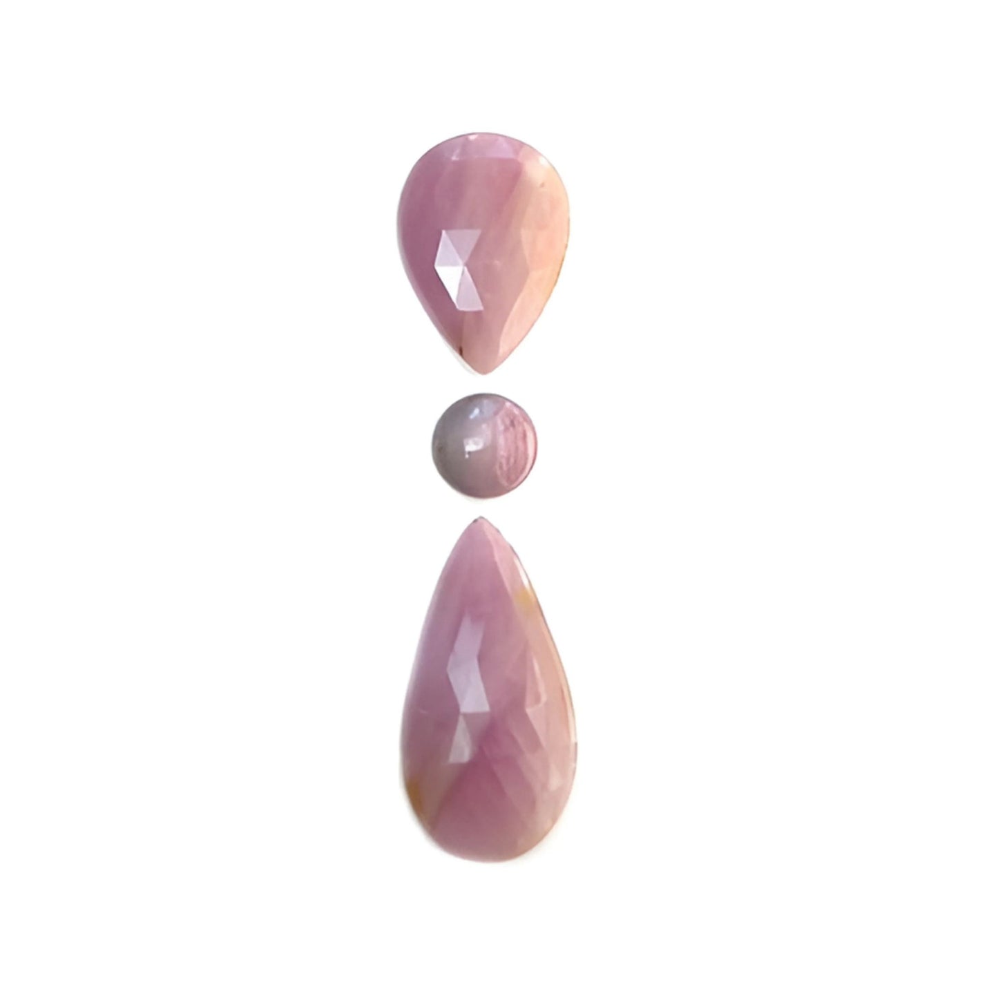 Zafiro rosa facetado