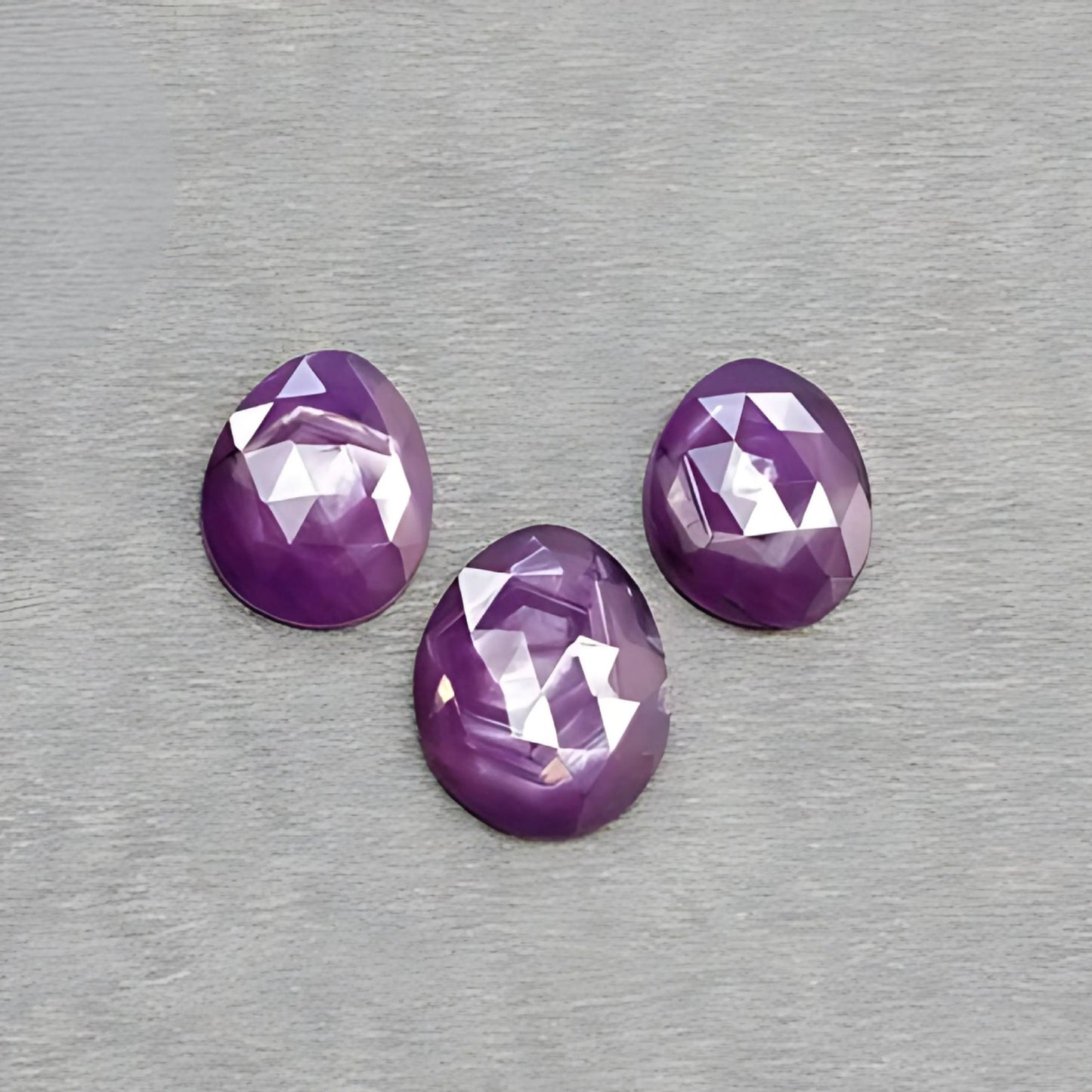 Purple Ruby Rose Cut Slices