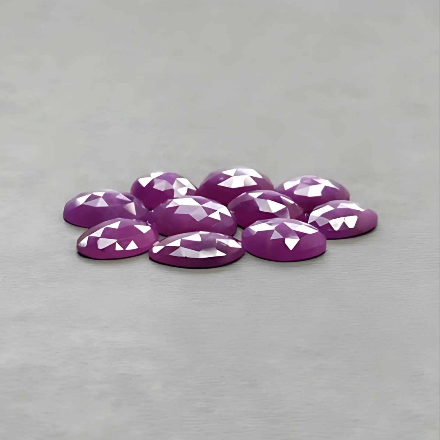 Flat Back Ruby Gemstone