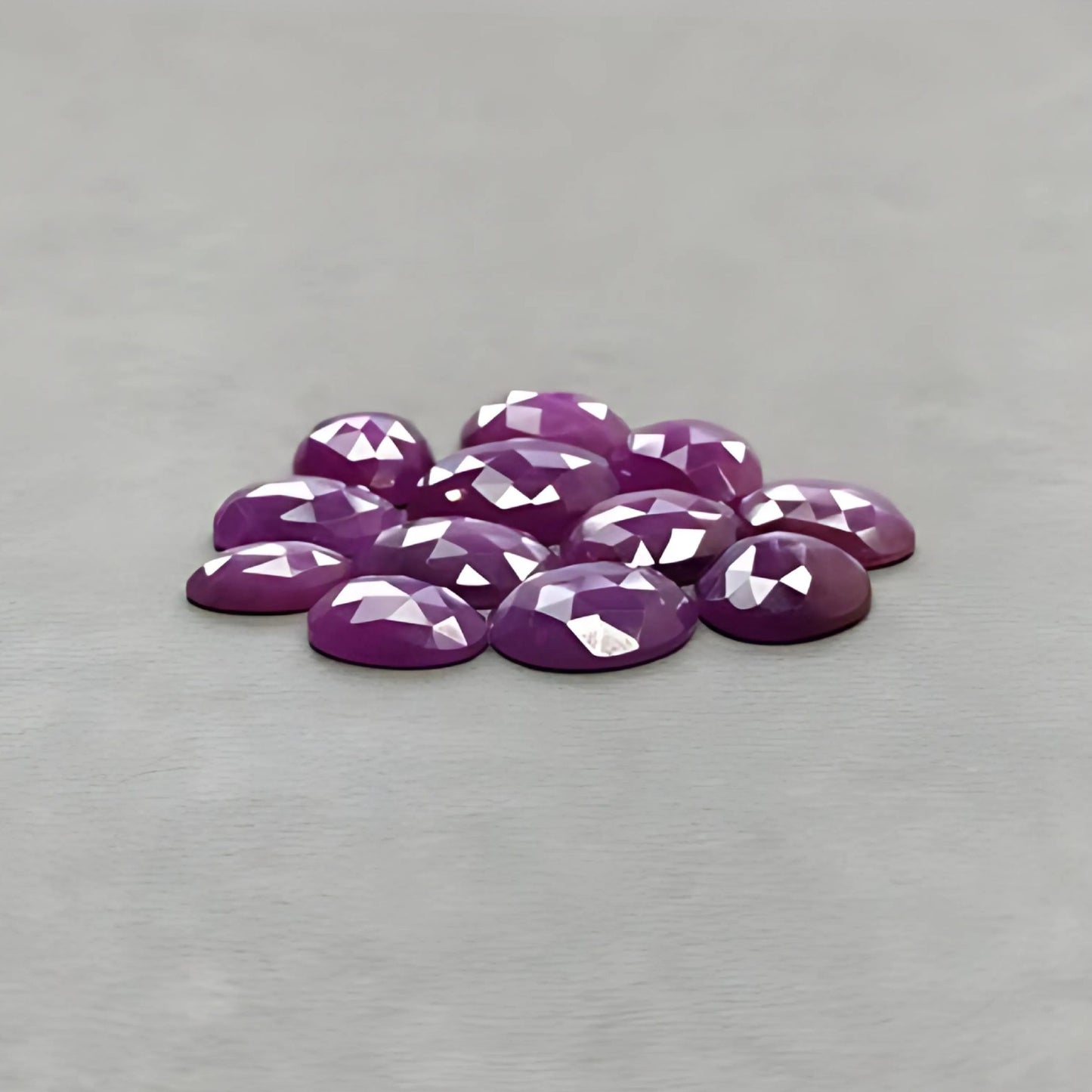 Flat Back Ruby Gemstone