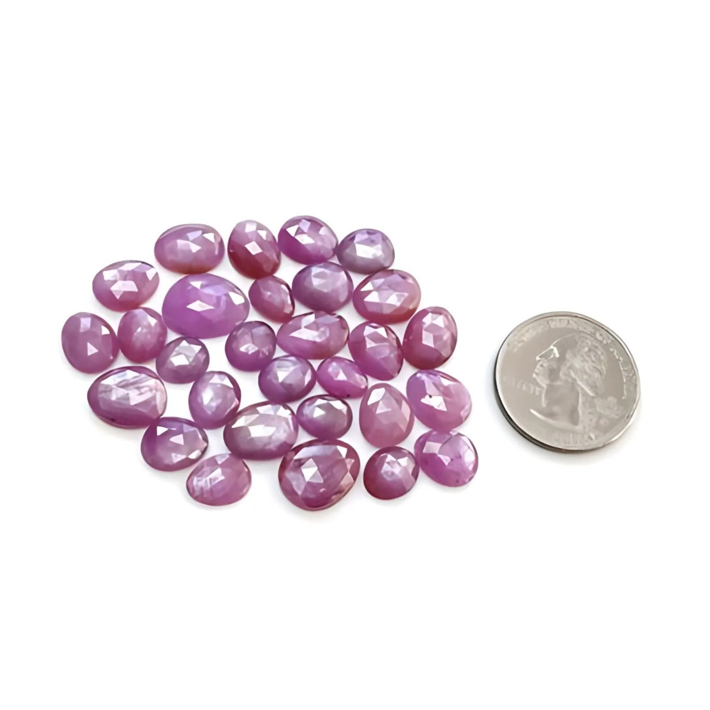 Flat Back Pink Sapphire