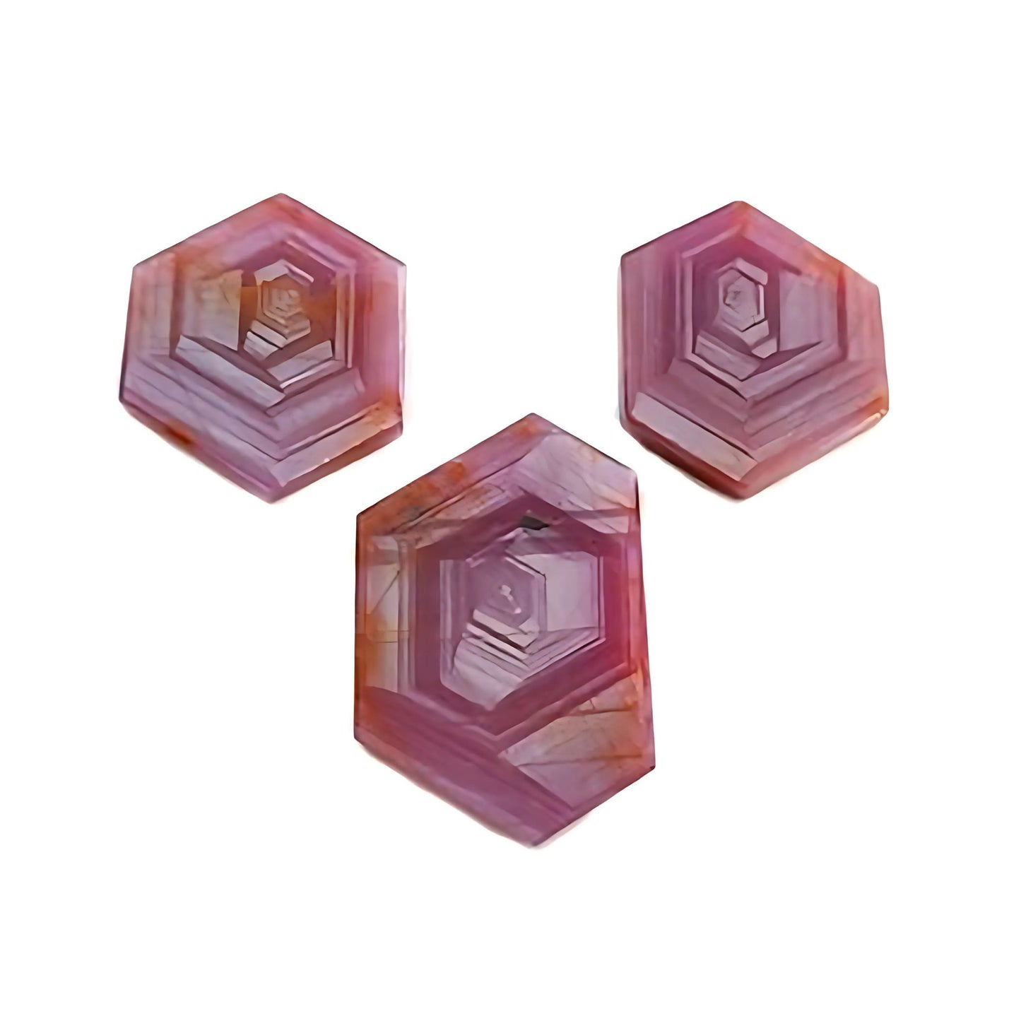 rosemary ruby hexagon shape flat slices
