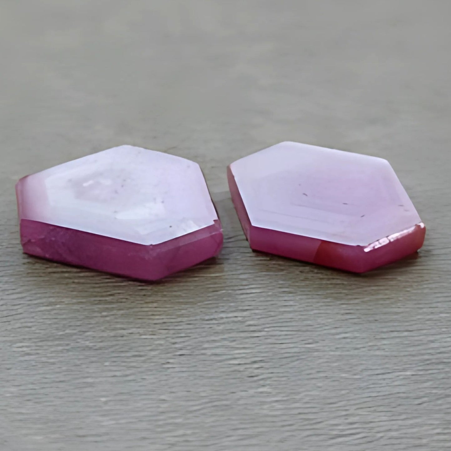 红宝石六角形扁平片宝石