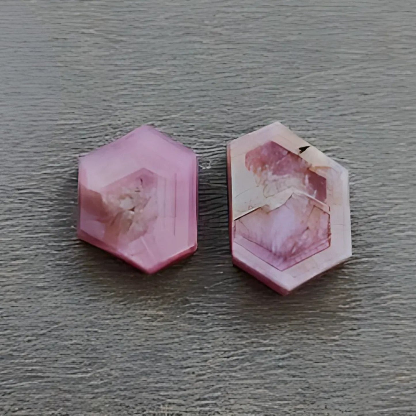 红宝石六角形扁平片宝石