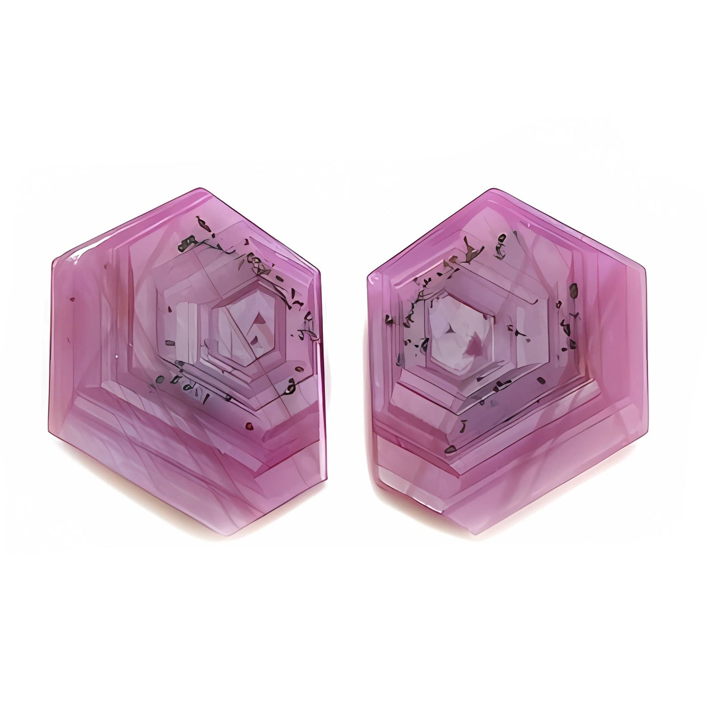 rosemary ruby hexagon shape flat slices