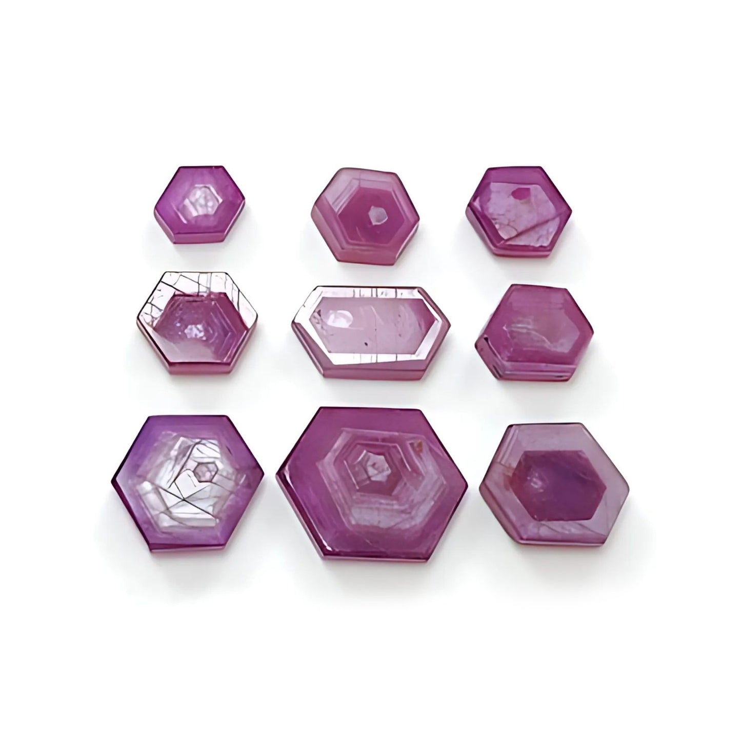 rosemary ruby hexagon shape flat slices