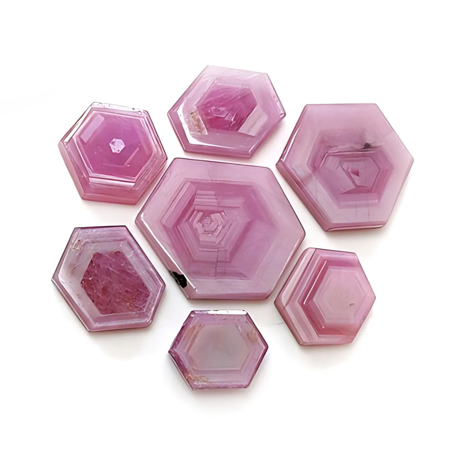 rosemary ruby hexagon flat slices