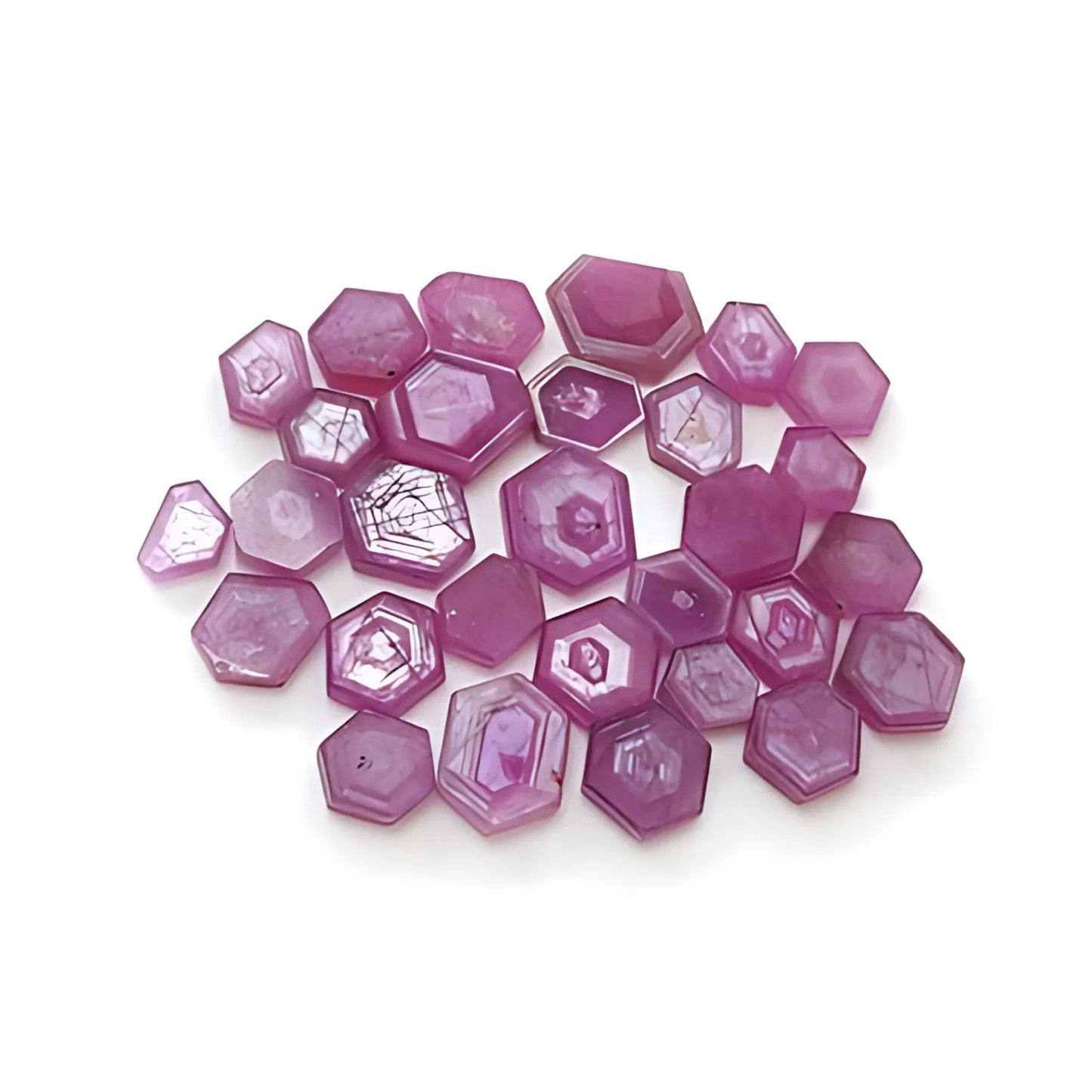 rosemary ruby hexagon shape flat slices