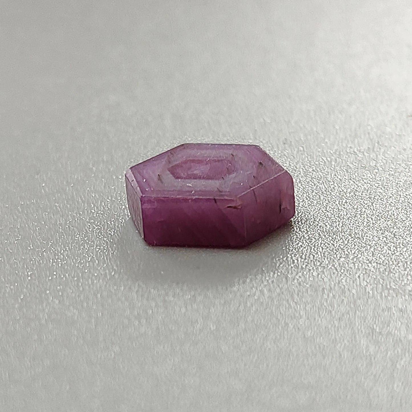 8.80cts Rosemary Ruby Flat Slices Gemstone Natural Untreated Hexagon Shape