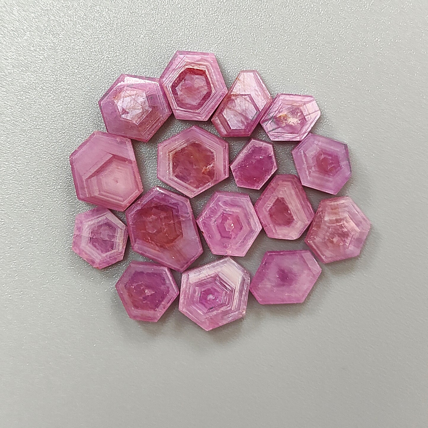 天然未处理红宝石扁平片
