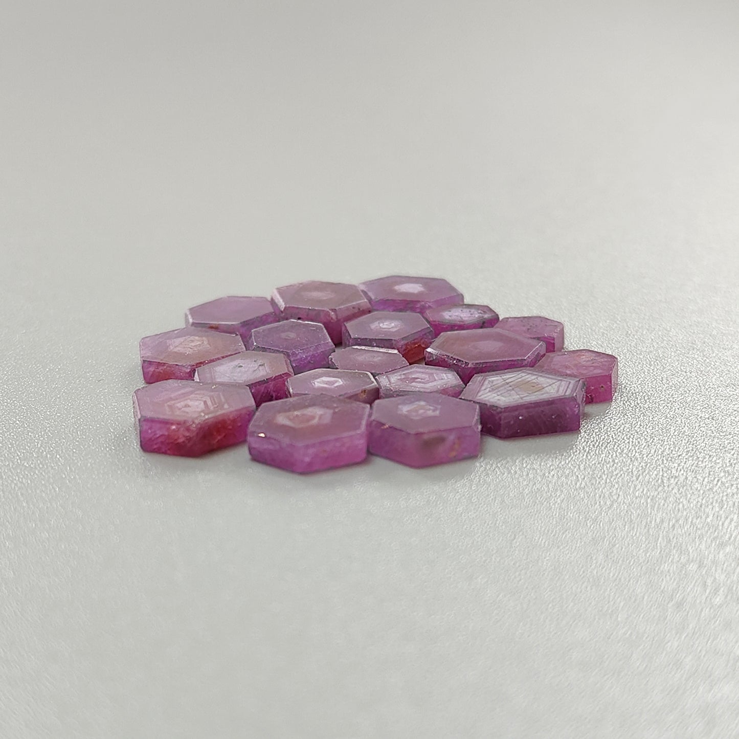 红宝石六边形扁平切片
