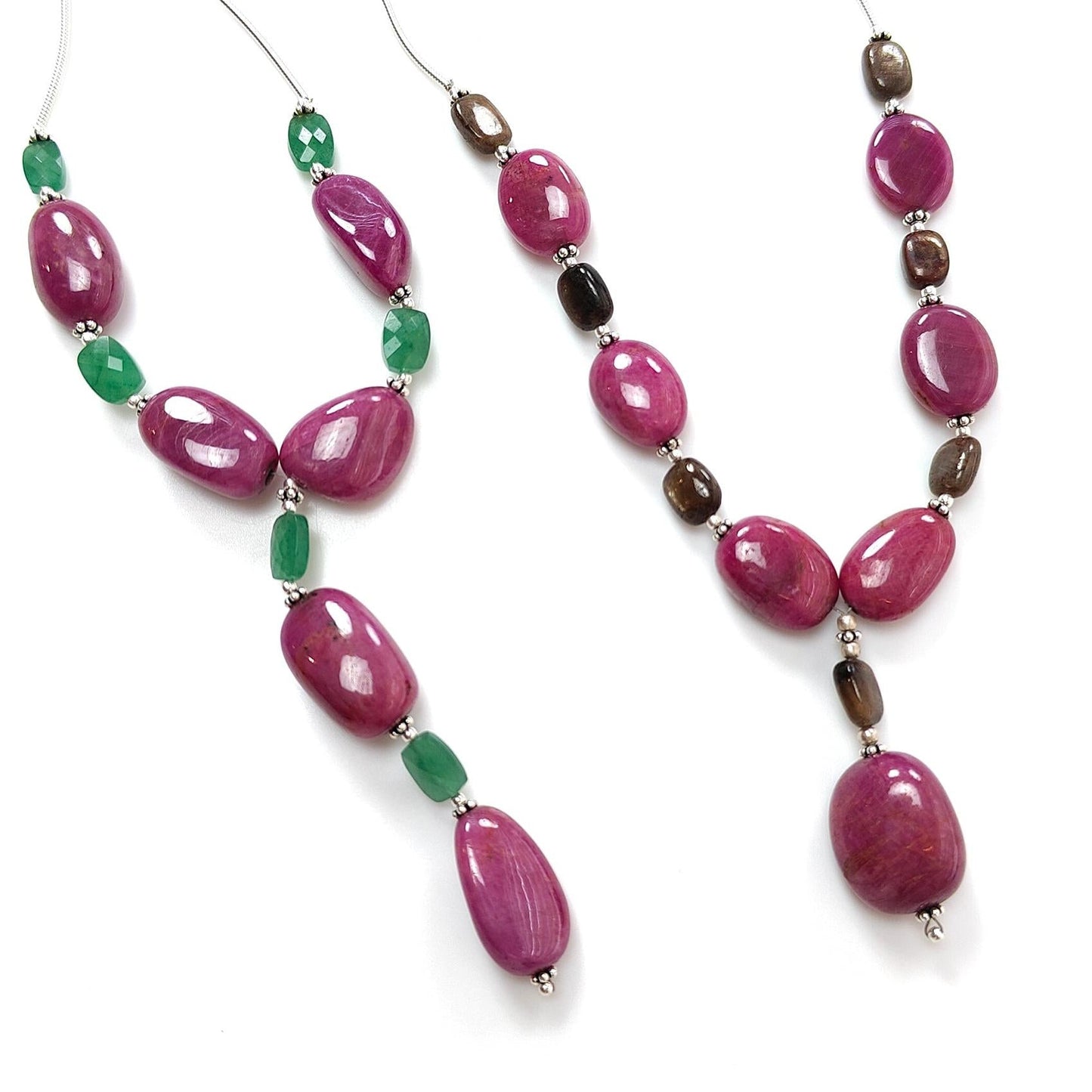 Ruby Quartz Plain Loose Beads : Natural Untreated Green Quartz Golden Sapphire Uneven Tumble Cushion Plain Beads For Jewelry