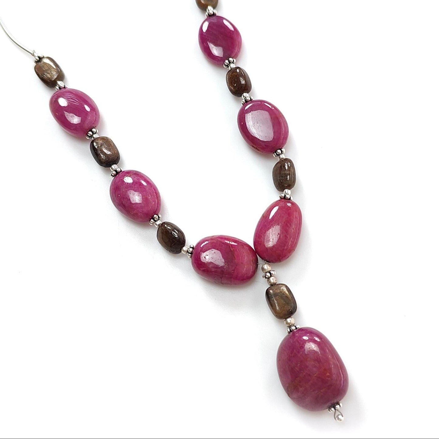 Ruby Quartz Plain Loose Beads : Natural Untreated Green Quartz Golden Sapphire Uneven Tumble Cushion Plain Beads For Jewelry