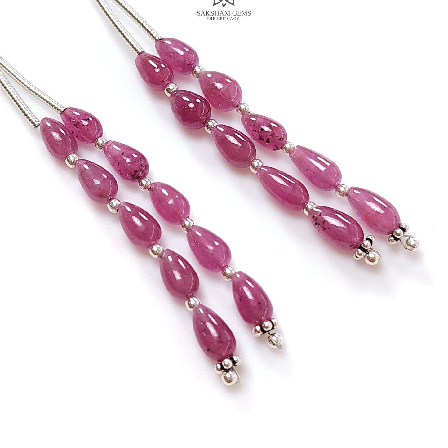 Purple Ruby Plain Loose Beads 25.40cts