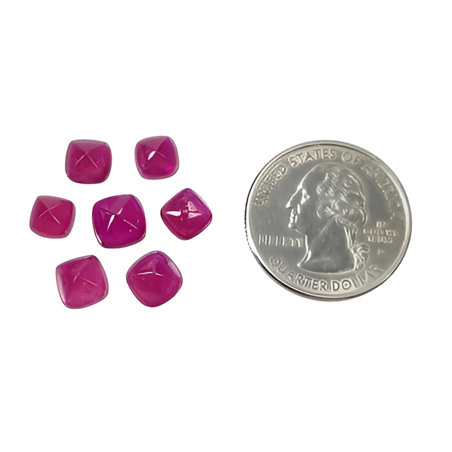 22.95cts Ruby Gemstone Natural Glass Filled Cabochon Sugarloaf Shape