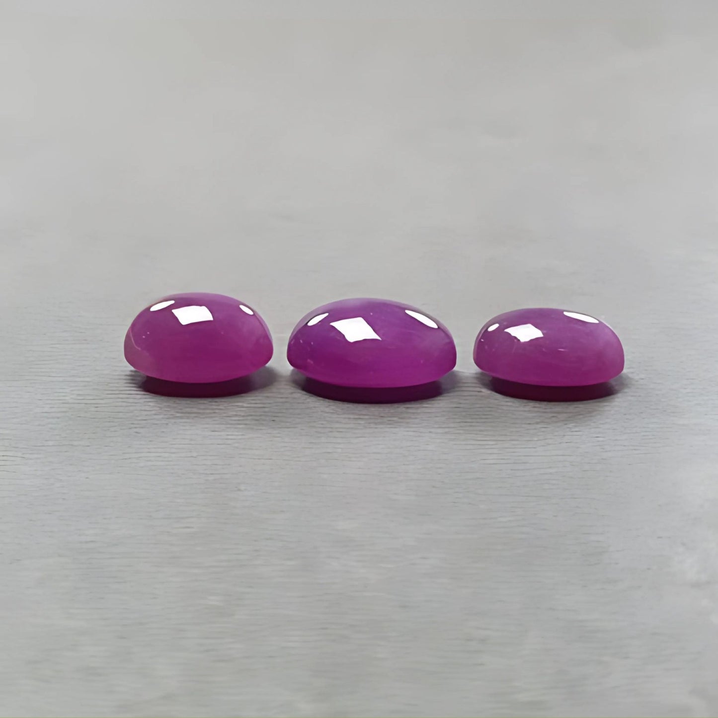 27.80cts Ruby Gemstone Natural Untreated Oval Shape Cabochon 3pcs