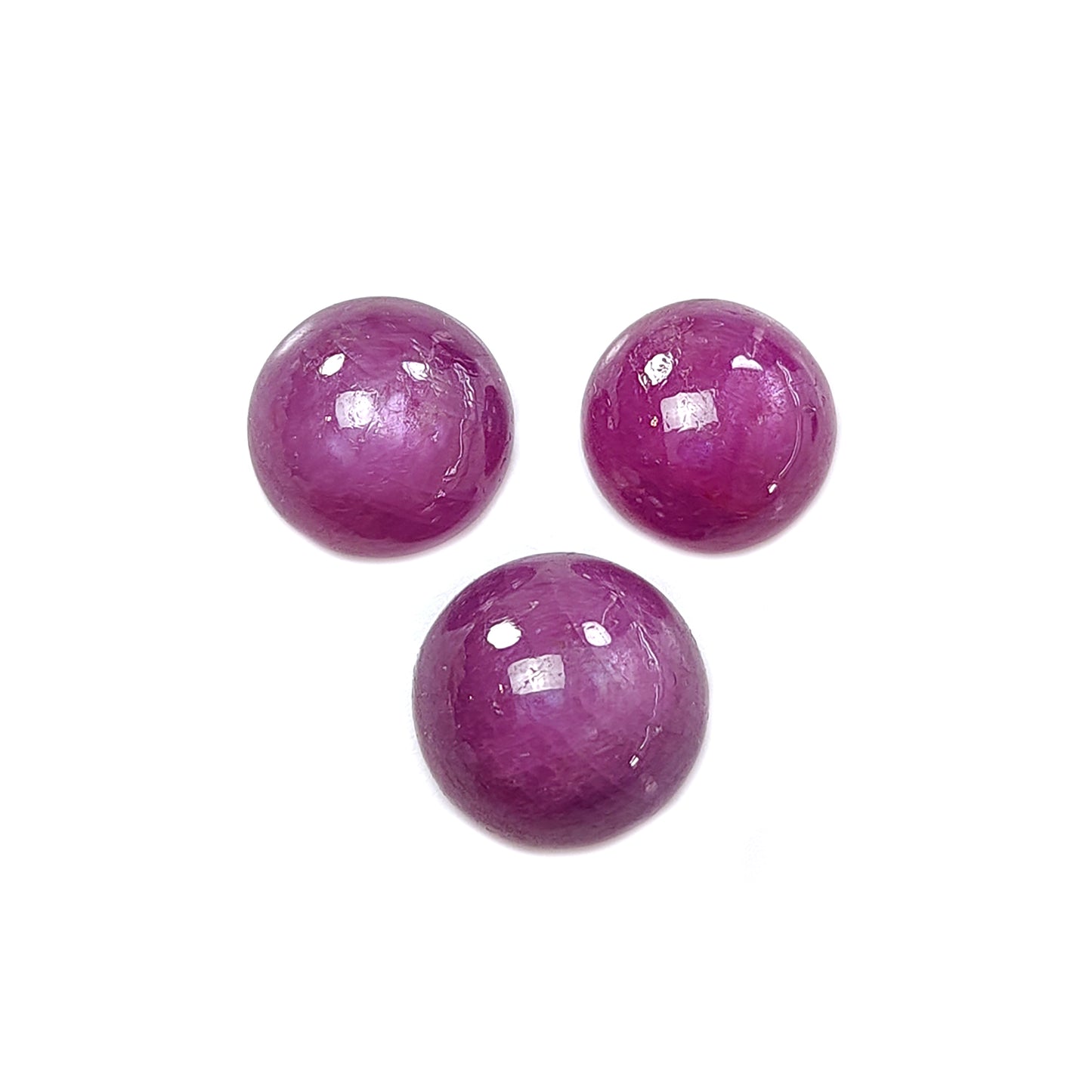 red ruby round cabochon