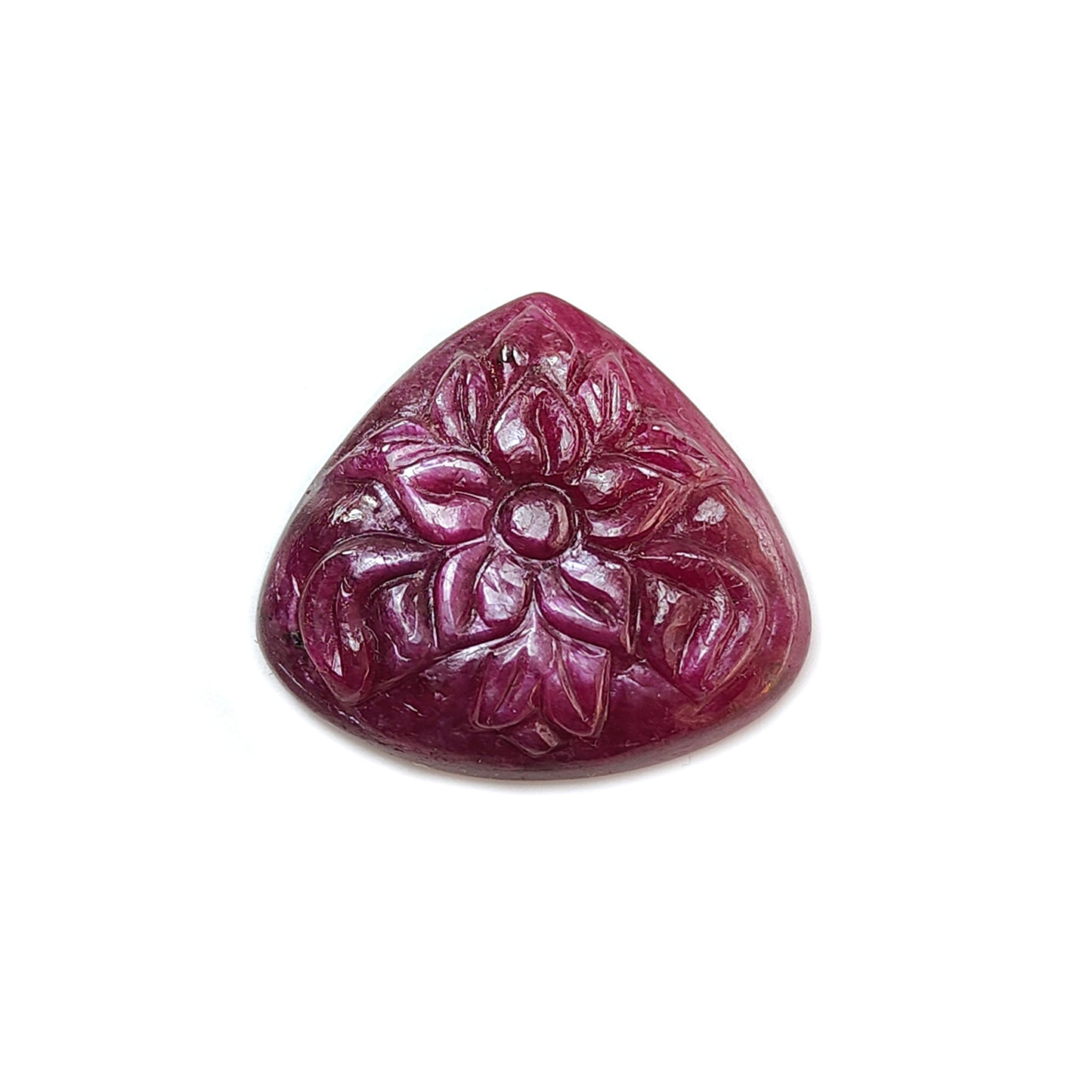 red ruby triangle carving