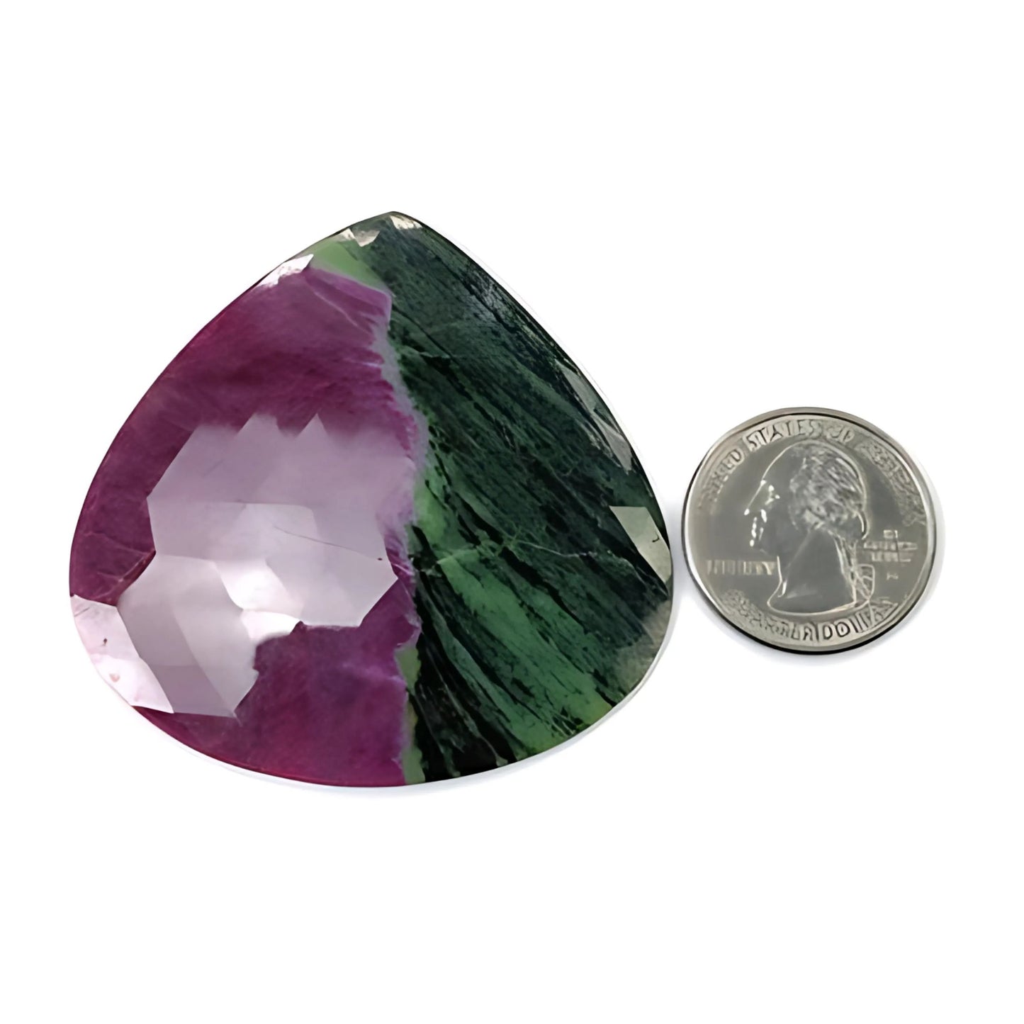 Zoisite Ruby Rose Cut Slices