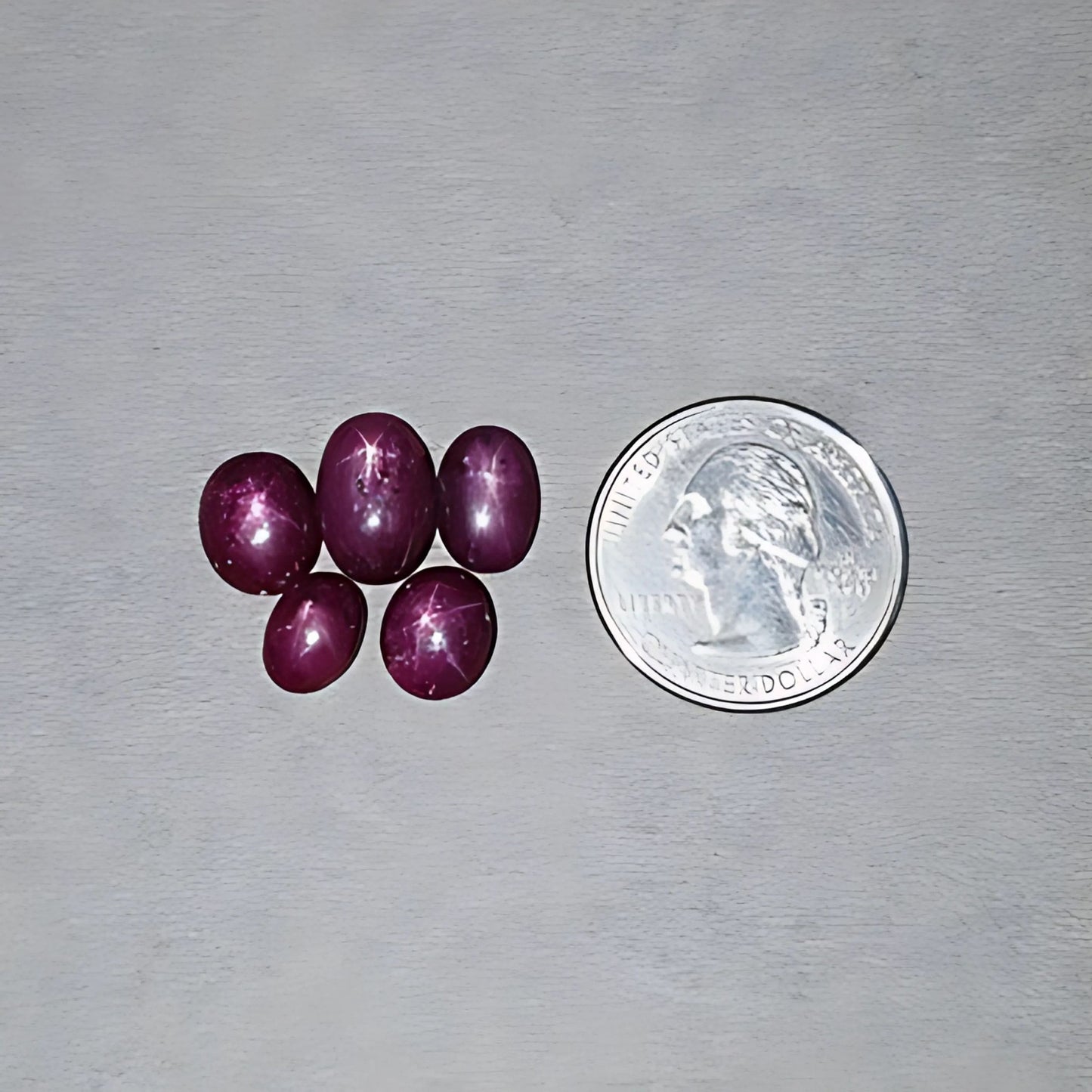 30.00cts Natural Untreated Star Ruby Gemstone Oval Shape Cabochon 9.5*7mm - 13*9mm 5pcs