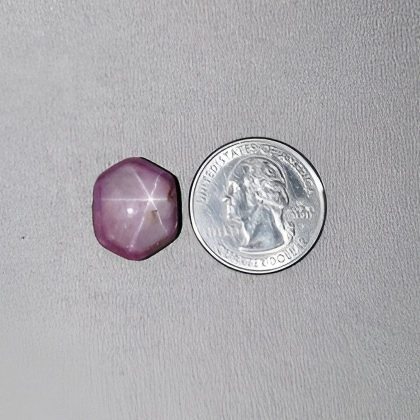 31.65cts Natural Untreated Star Ruby Gemstone Hexagon Shape Cabochon 17.5*14mm
