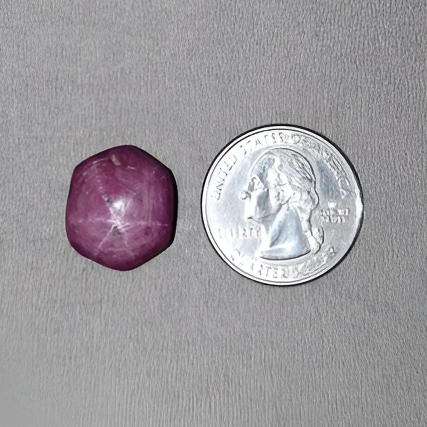 25.85cts Natural Untreated Star Ruby Gemstone Hexagon Shape Cabochon 18*15.5mm