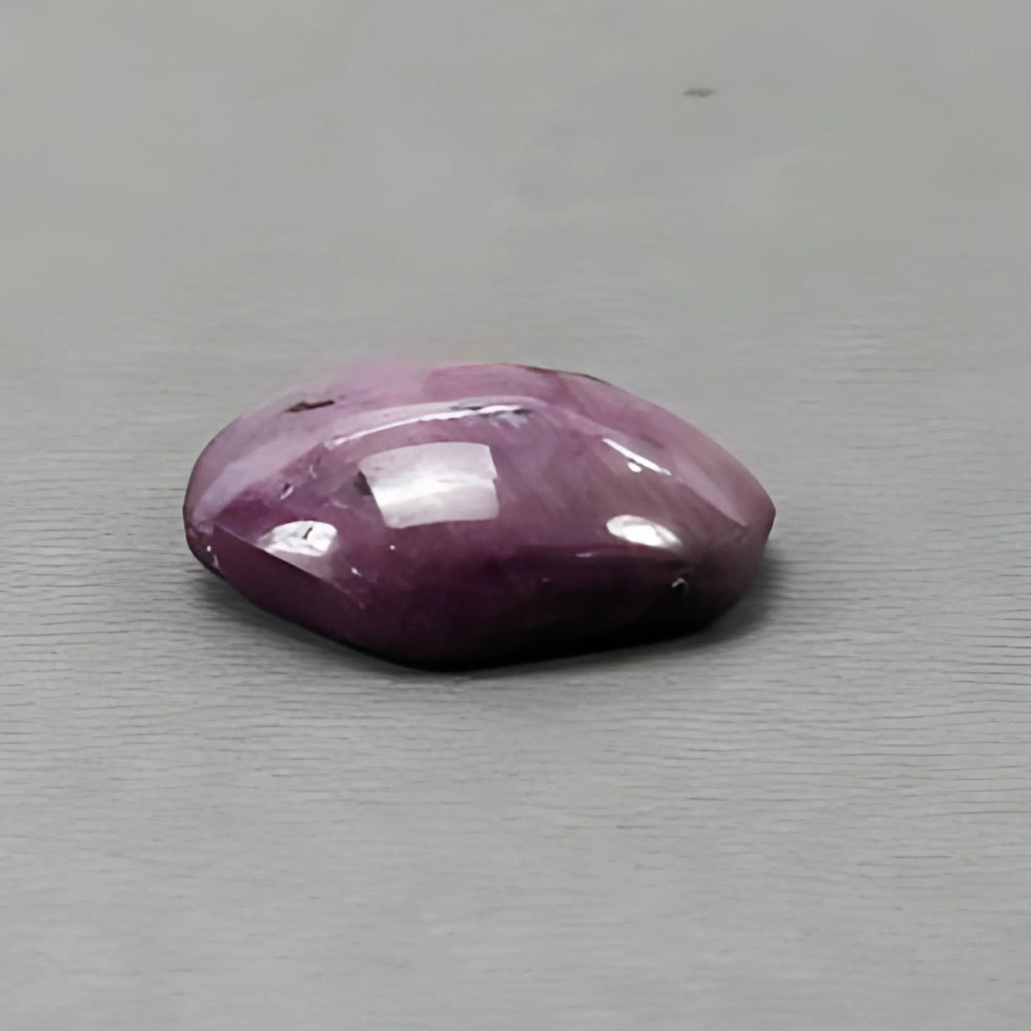 35.20cts Natural Untreated Star Ruby Gemstone Hexagon Shape Cabochon 23*19mm