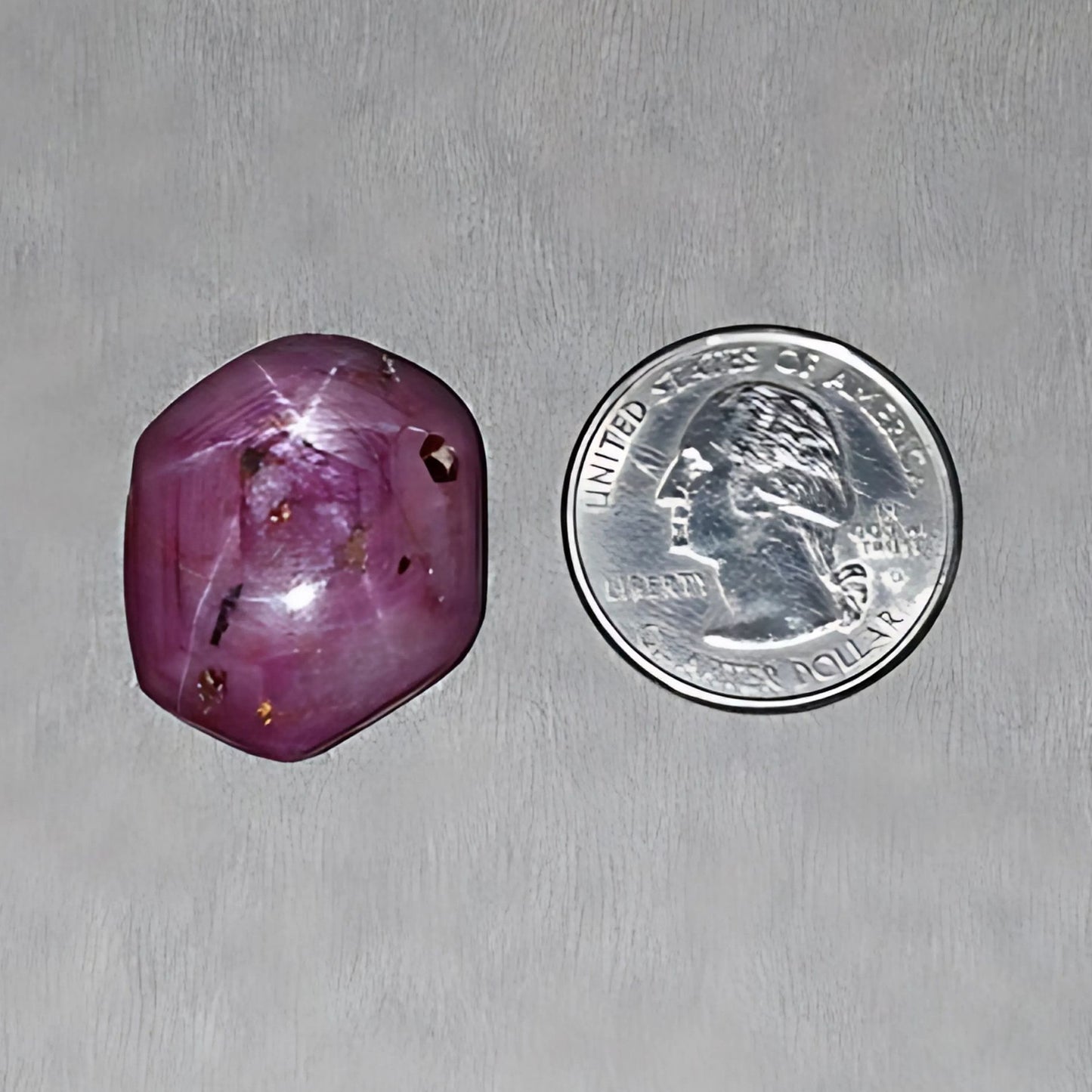 67.30cts Natural Untreated Star Ruby Gemstone Hexagon Shape Cabochon 26*21.5mm