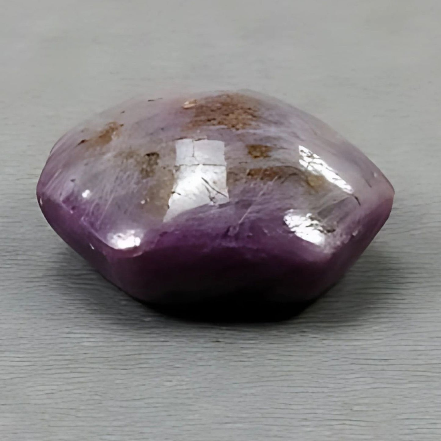 78.90cts Natural Untreated Star Ruby Gemstone Hexagon Shape Cabochon 27*24mm
