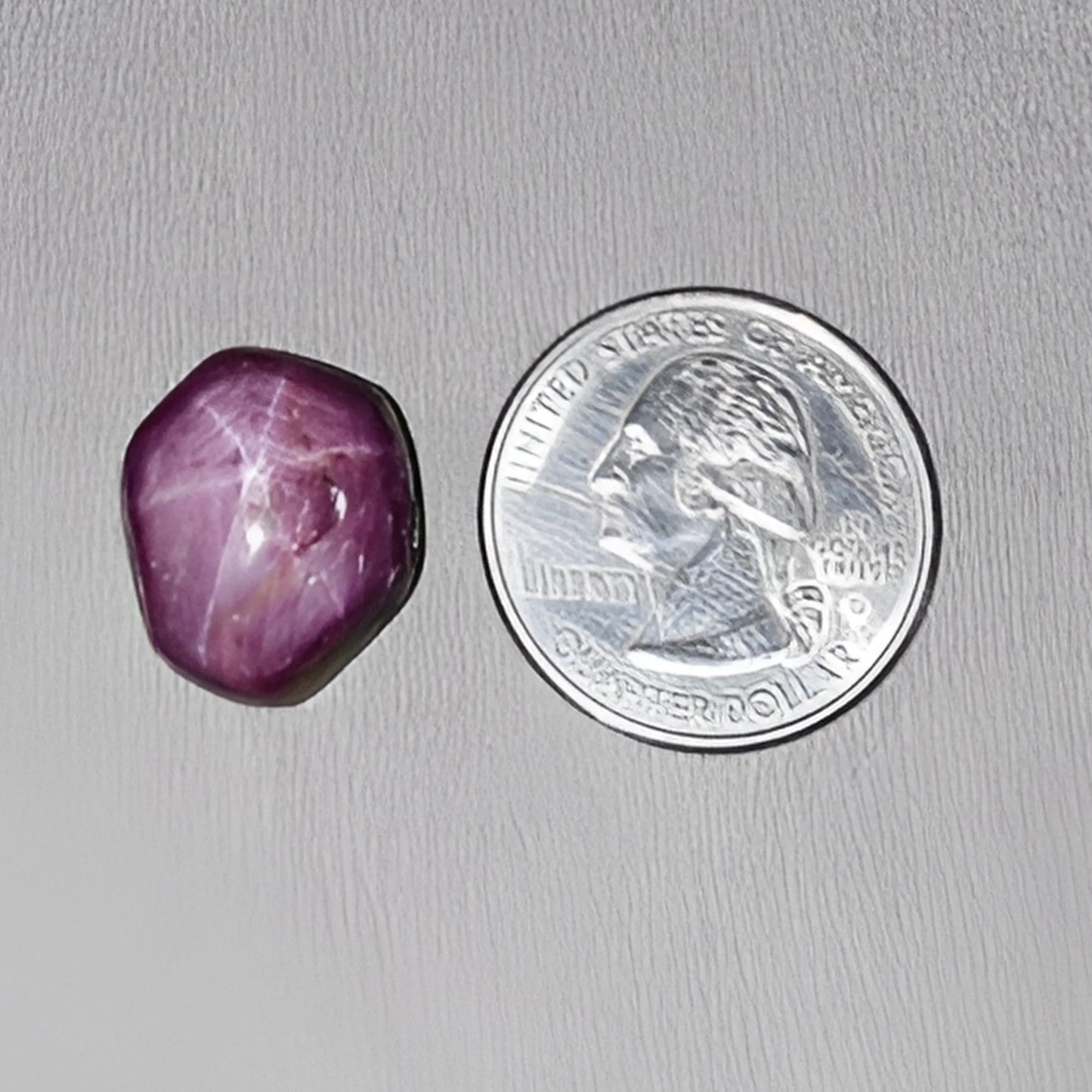 30.90cts Natural Untreated Star Ruby Gemstone Hexagon Shape Cabochon 18.5*15mm