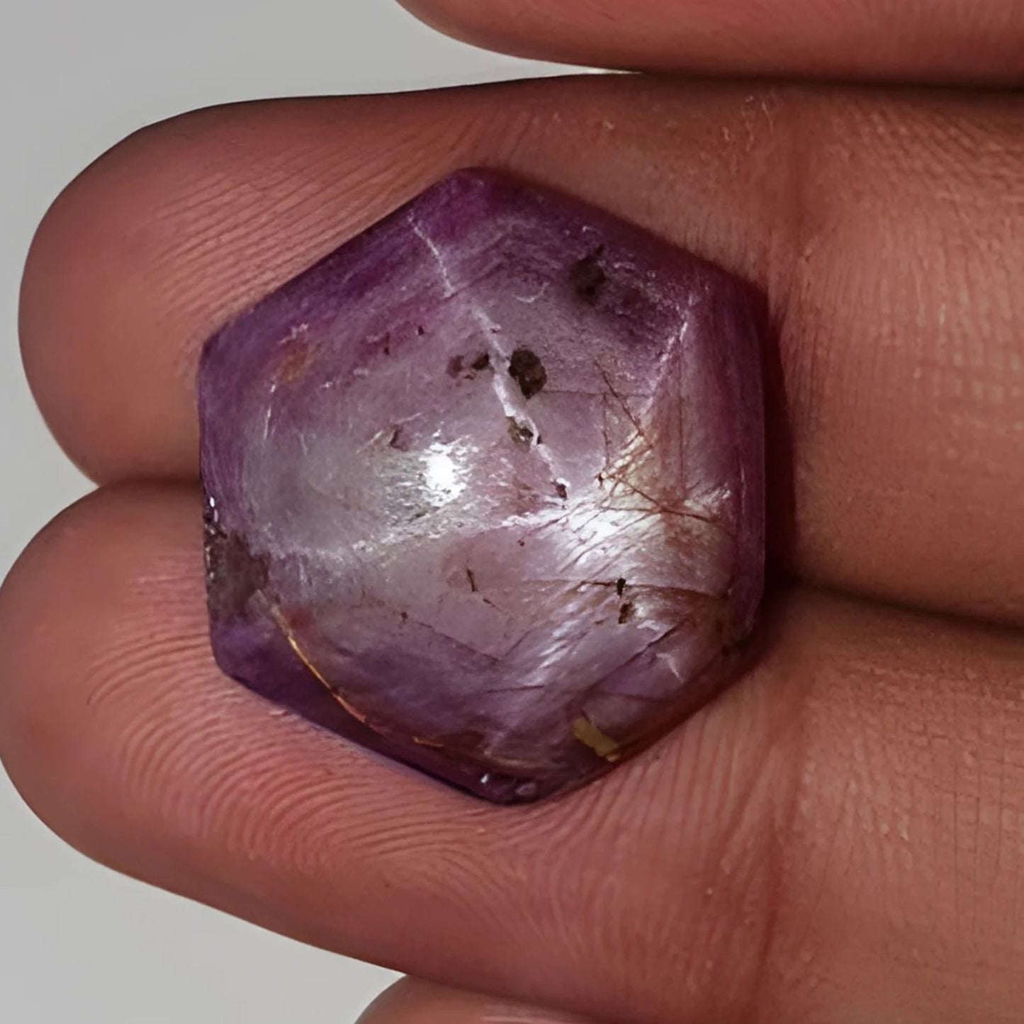 Rubí estrella hexagonal