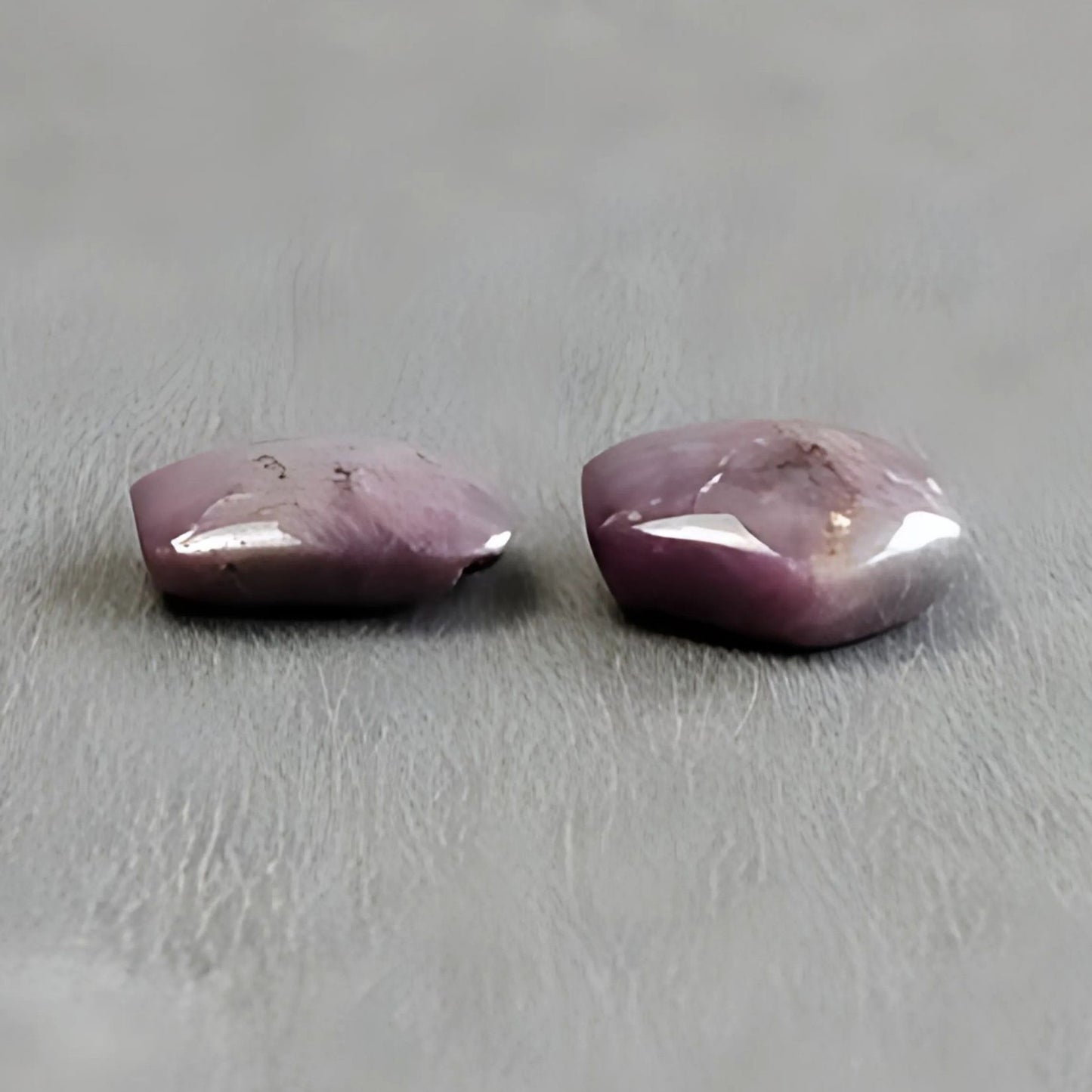 13.55cts Natural Untreated Star Ruby Gemstone Hexagon Shape Cabochon 12*11mm - 15*13mm 2pcs