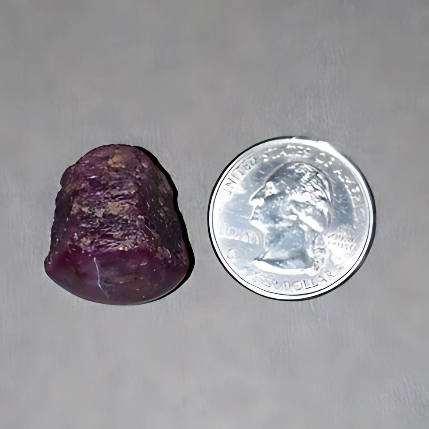 72.65cts Natural Untreated Both Side Star Ruby Gemstone Crystal Wand Healing Specimen 20.5*18mm