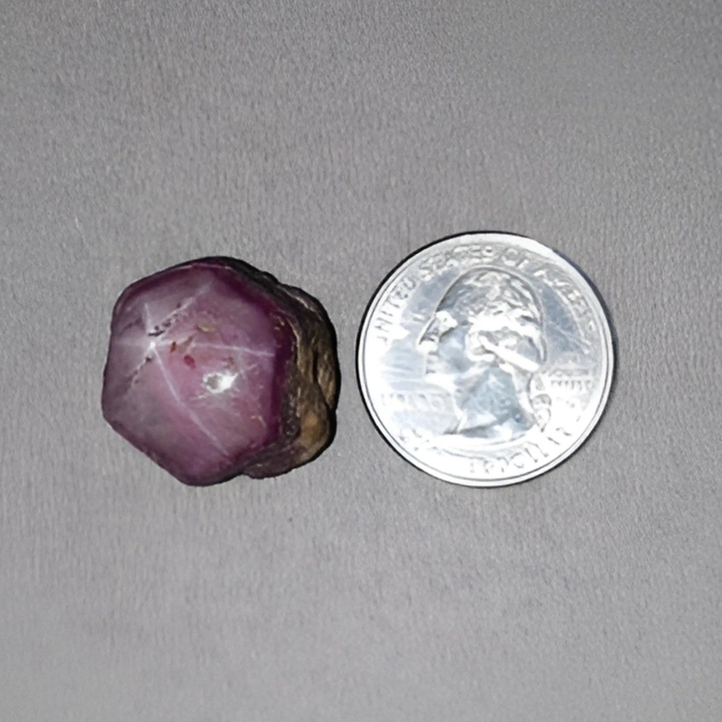79.80cts Natural Untreated Both Side Star Ruby Gemstone Crystal Wand Healing Specimen 27*20mm