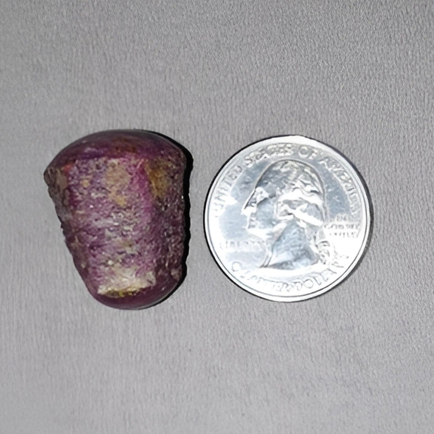 84.00cts Natural Untreated Both Side Star Ruby Gemstone Crystal Wand Healing Specimen 21*18mm