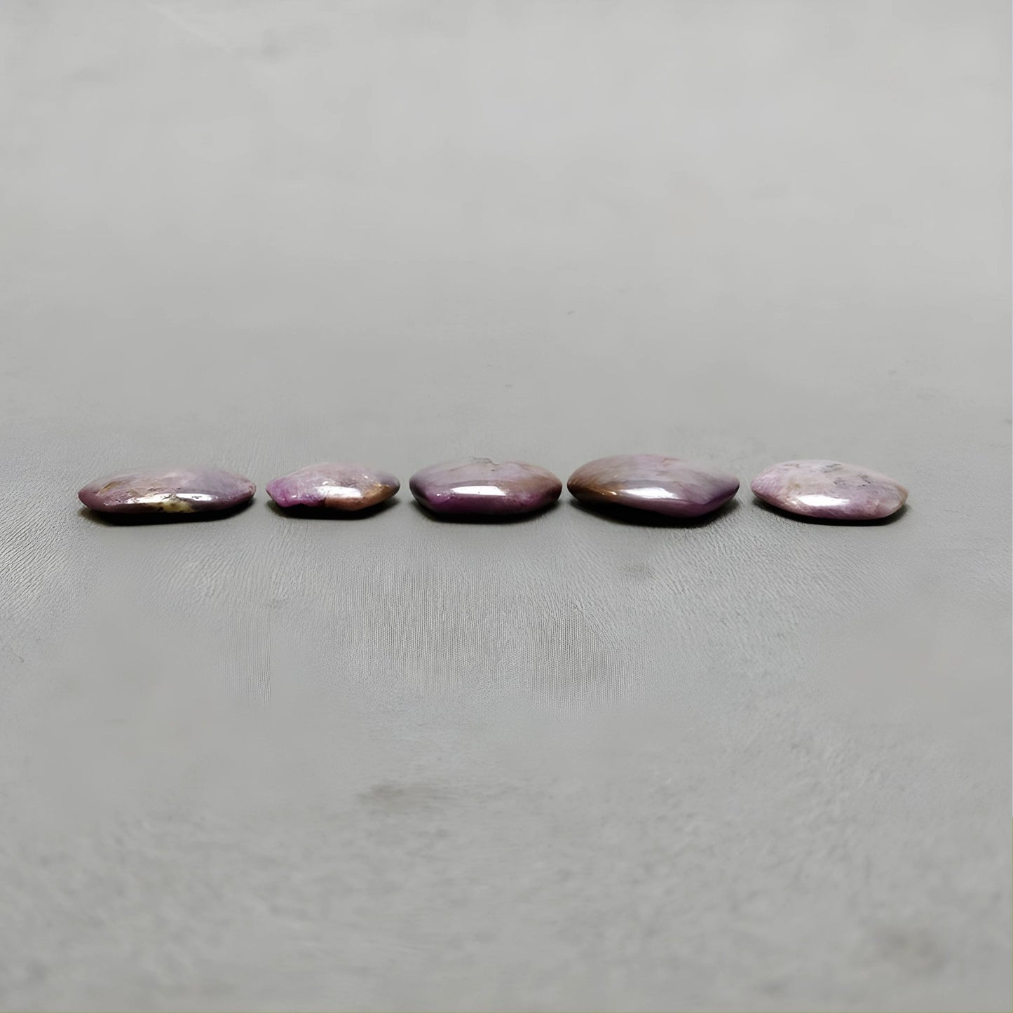 84.50cts Natural Untreated Star Ruby Gemstone Hexagon Shape Cabochon 17*14mm - 21.5*19mm 5pcs