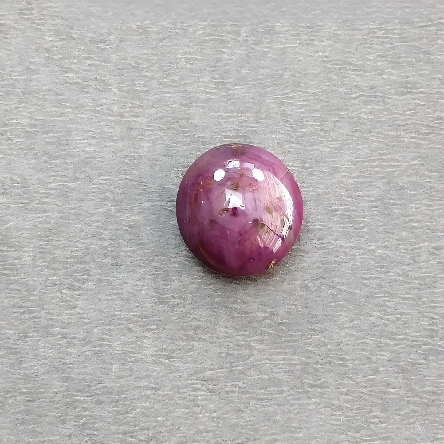 21.10cts Natural Untreated Star Ruby Gemstone Oval Shape Cabochon 15*14.5mm