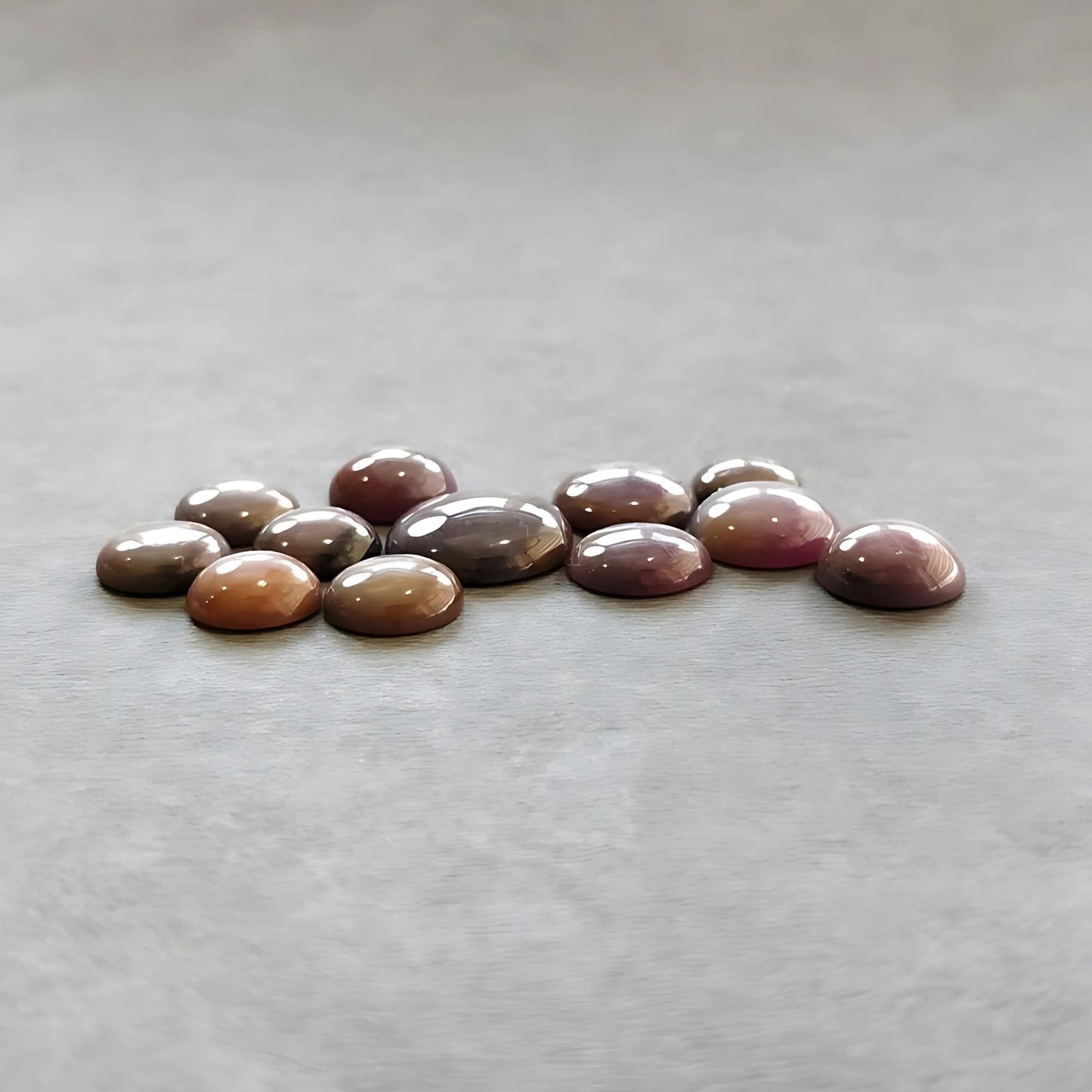 47.00cts Natural Untreated Star Ruby Gemstone Round Shape Cabochon 9mm - 14mm 12pcs