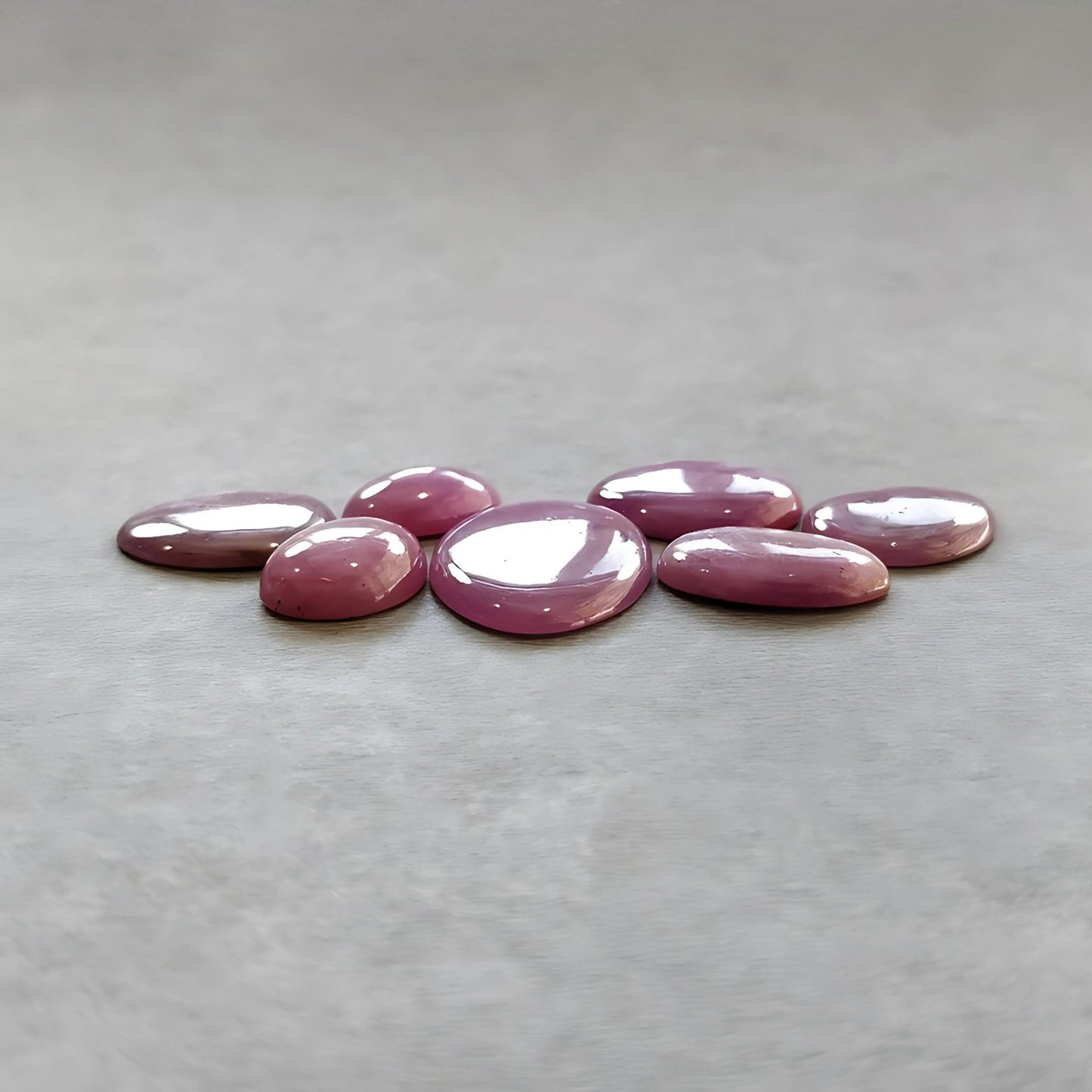 51.20cts Natural Untreated Star Ruby Gemstone Uneven Shape Cabochon 13*10mm - 22*16mm 7pcs