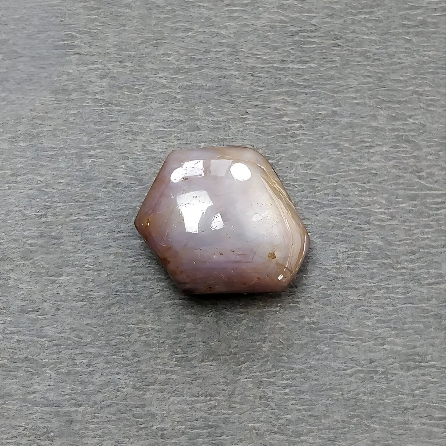 16.70cts Natural Untreated Star Ruby Gemstone Hexagon Shape Cabochon 17*16.5mm