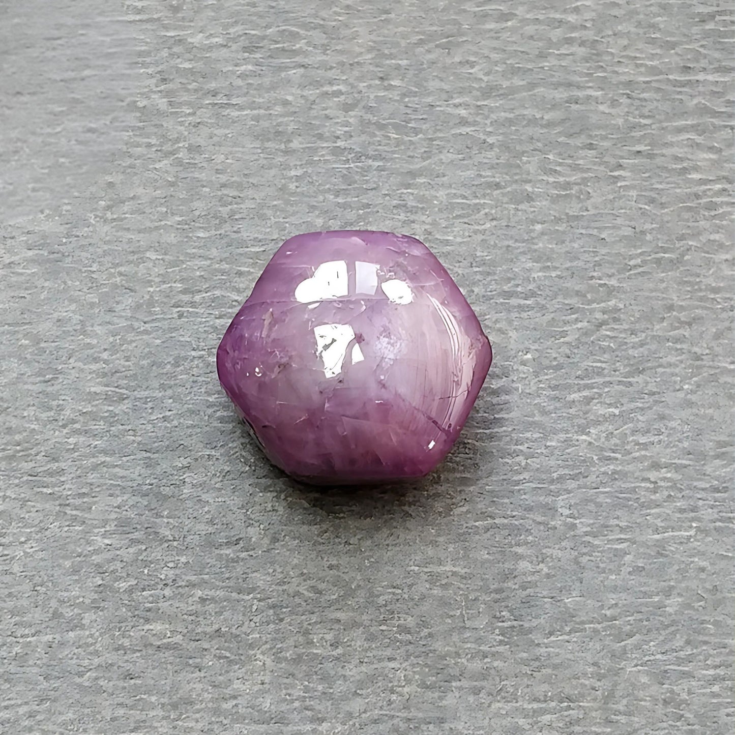 16.00cts Natural Untreated Star Ruby Gemstone Hexagon Shape Cabochon 13*12mm