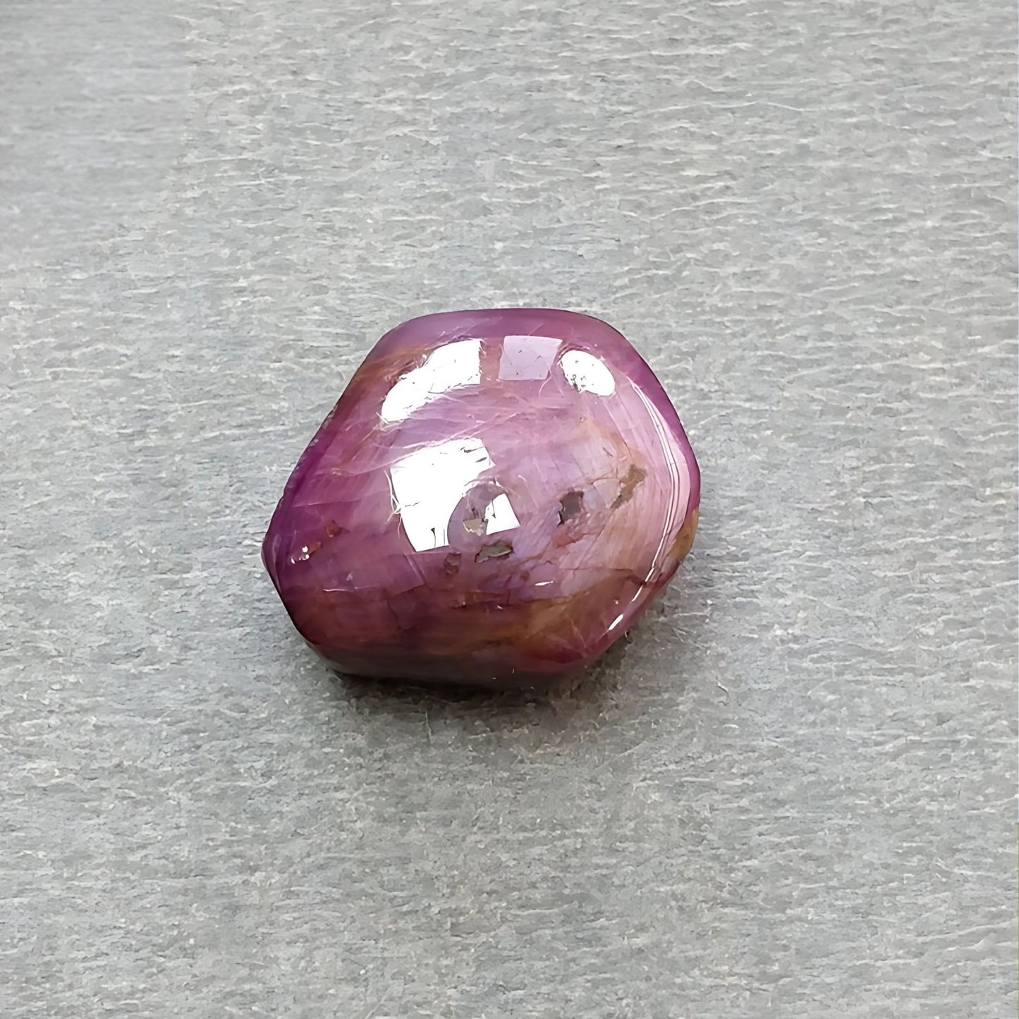 29.20cts Natural Untreated Star Ruby Gemstone Hexagon Shape Cabochon 18.5*14.5mm