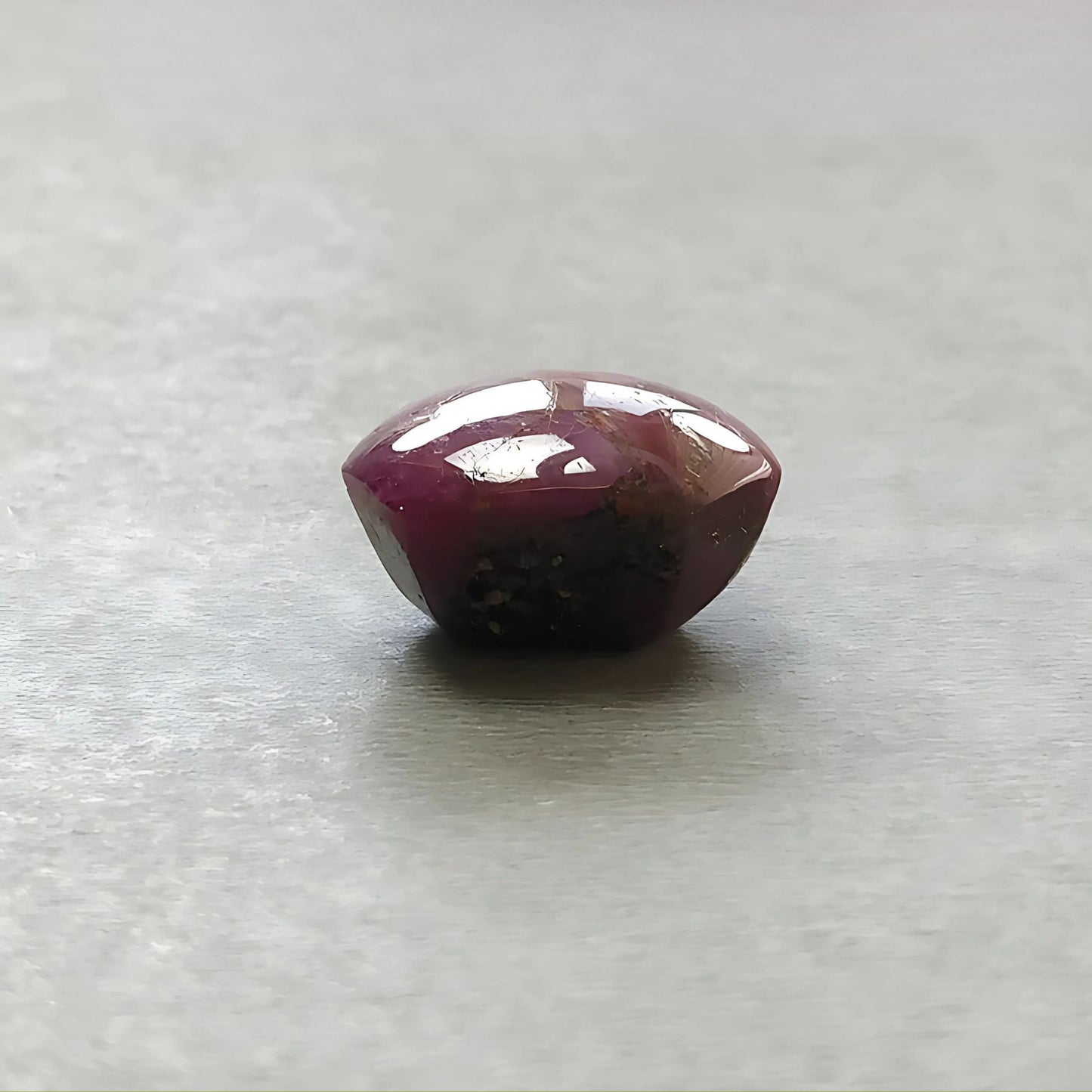 27.60cts Natural Untreated Star Ruby Gemstone Hexagon Shape Cabochon 16*14mm