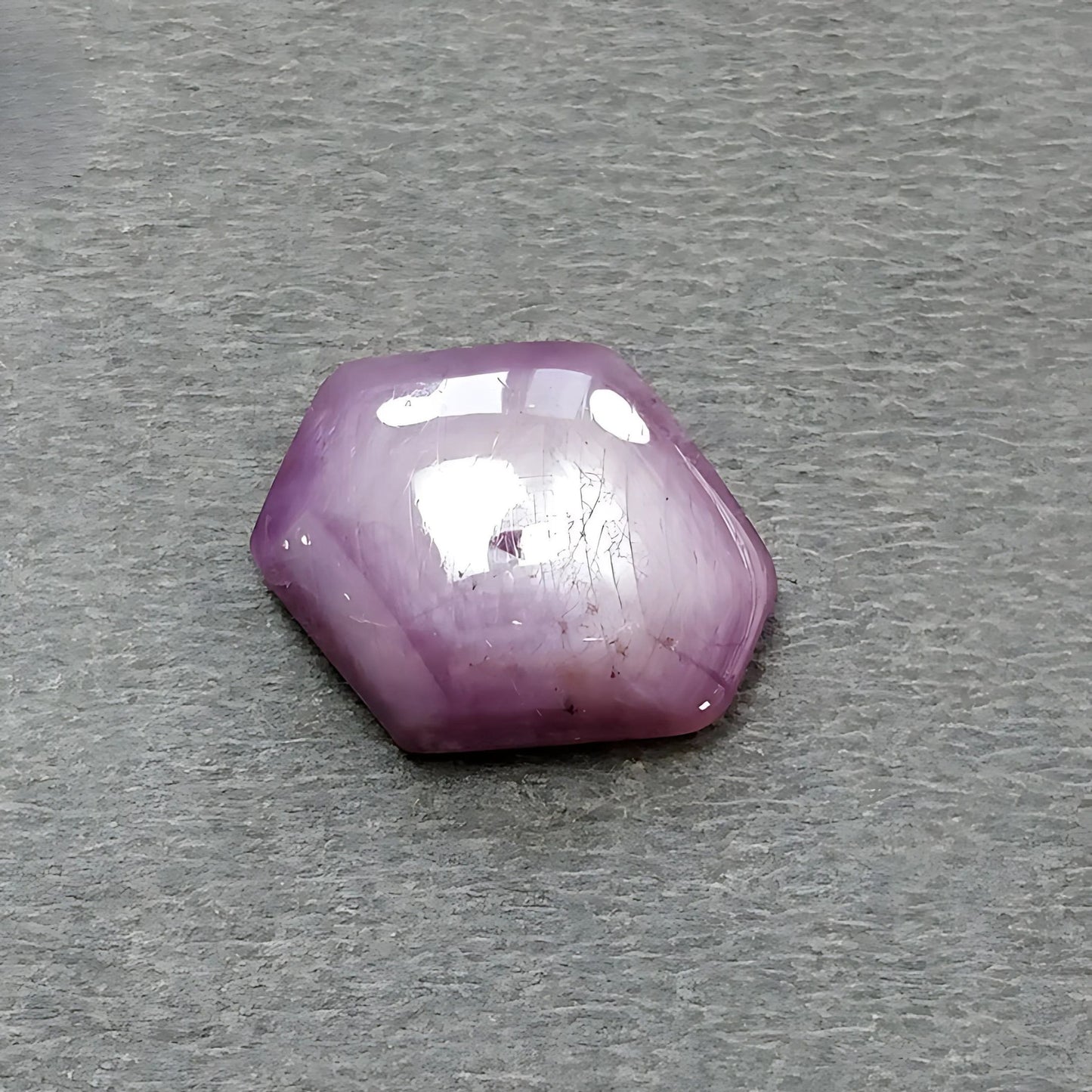 12.50cts Natural Untreated Star Ruby Gemstone Hexagon Shape Cabochon 17*14mm