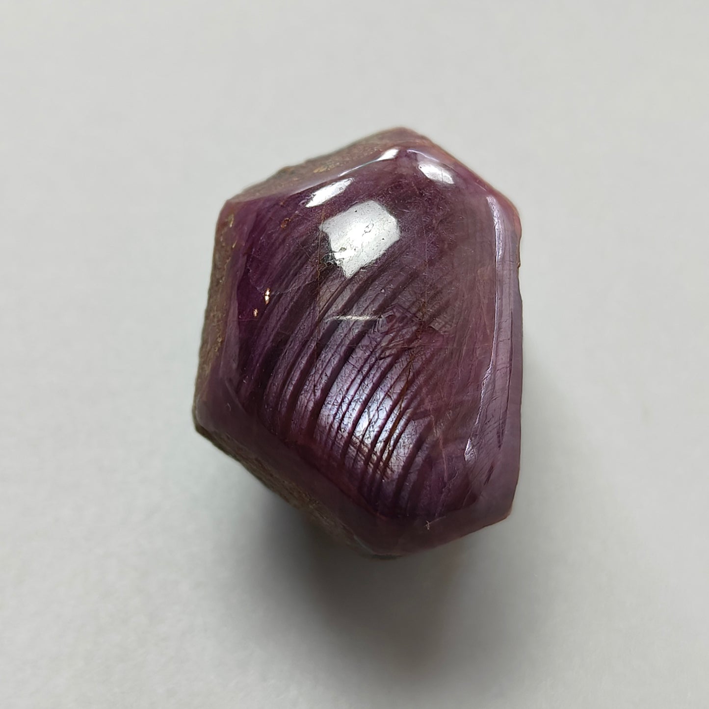 Star Ruby With Black Rutile Gemstone Wand : 431.20cts Natural Untreated Unheated Star Ruby Uneven Shape Specimen 40*35mm