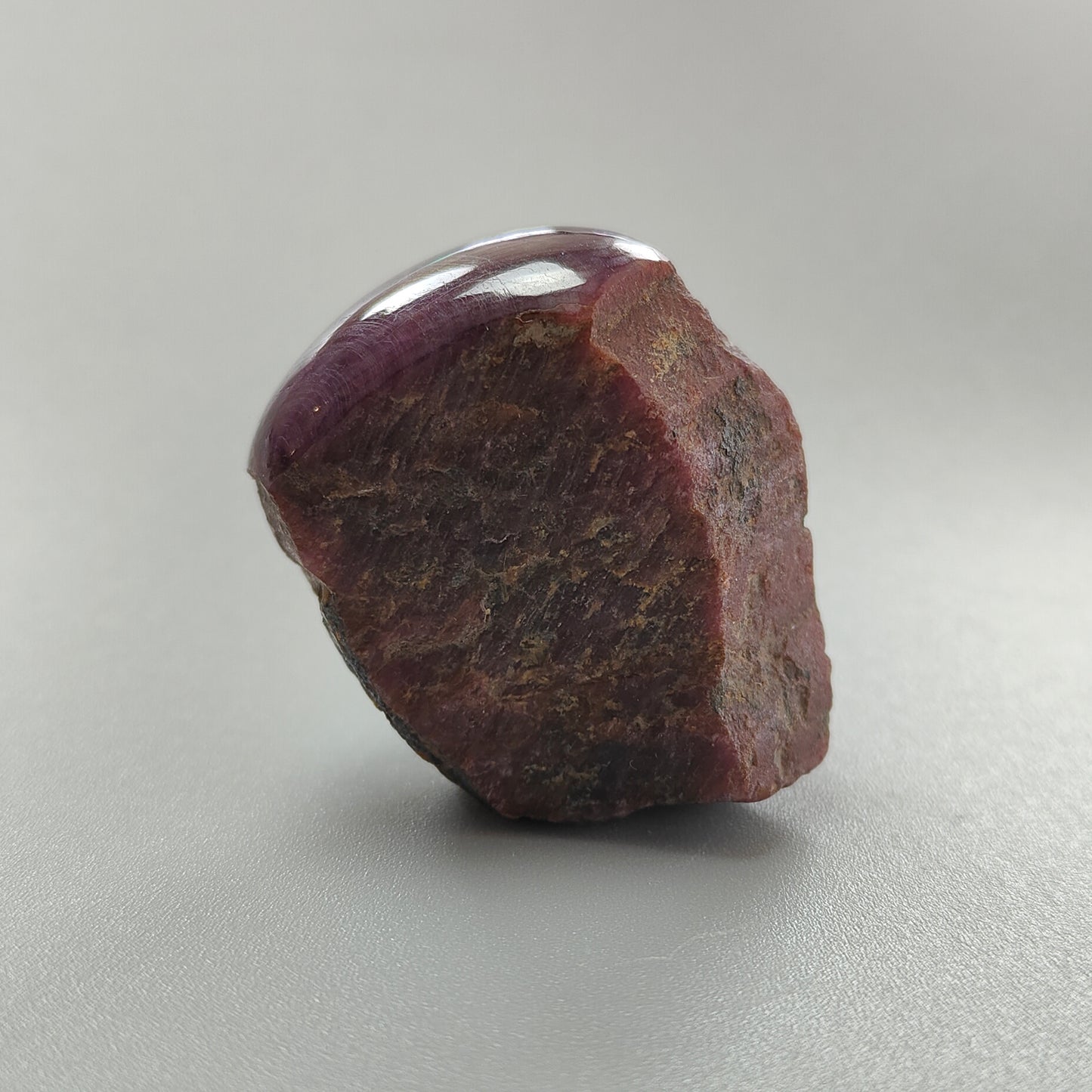 Star Ruby With Black Rutile Gemstone Wand : 431.20cts Natural Untreated Unheated Star Ruby Uneven Shape Specimen 40*35mm