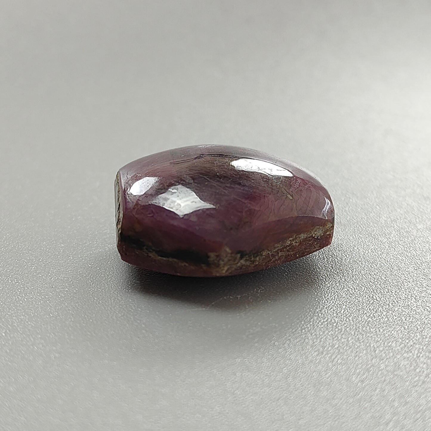 75.30cts Star Ruby With Black Rutile Crystal Gemstone Natural Rough Healing Specimen Hexagon Shape 26*23mm 1pc