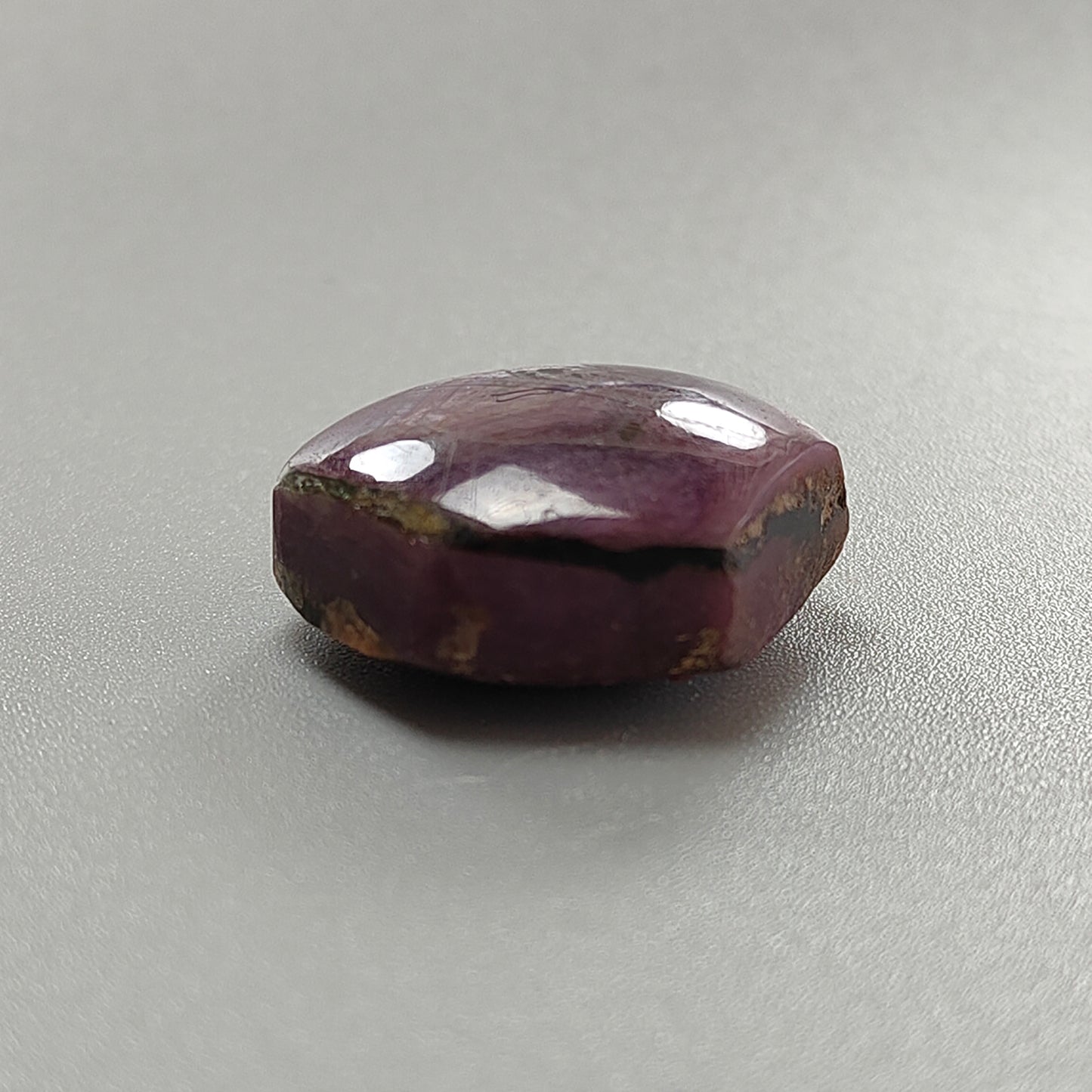 75.30cts Star Ruby With Black Rutile Crystal Gemstone Natural Rough Healing Specimen Hexagon Shape 26*23mm 1pc