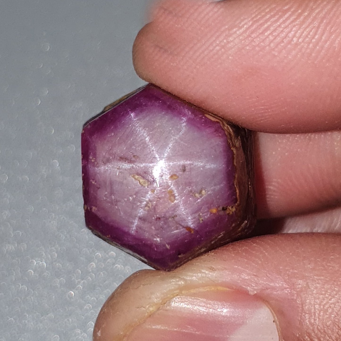 62.40cts Star Ruby Gemstone Cabochon Natural Untreated Red 6Ray Oval Shape 18*17mm 1pc